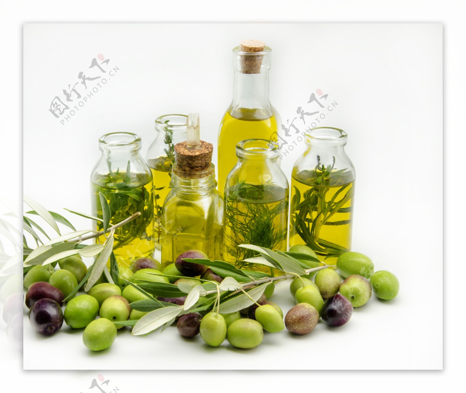 橄榄油瓶摄影