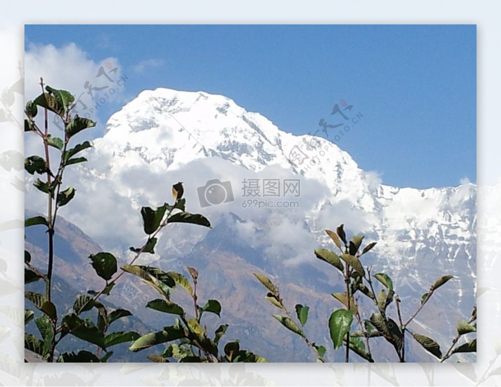 尼泊尔的冰山