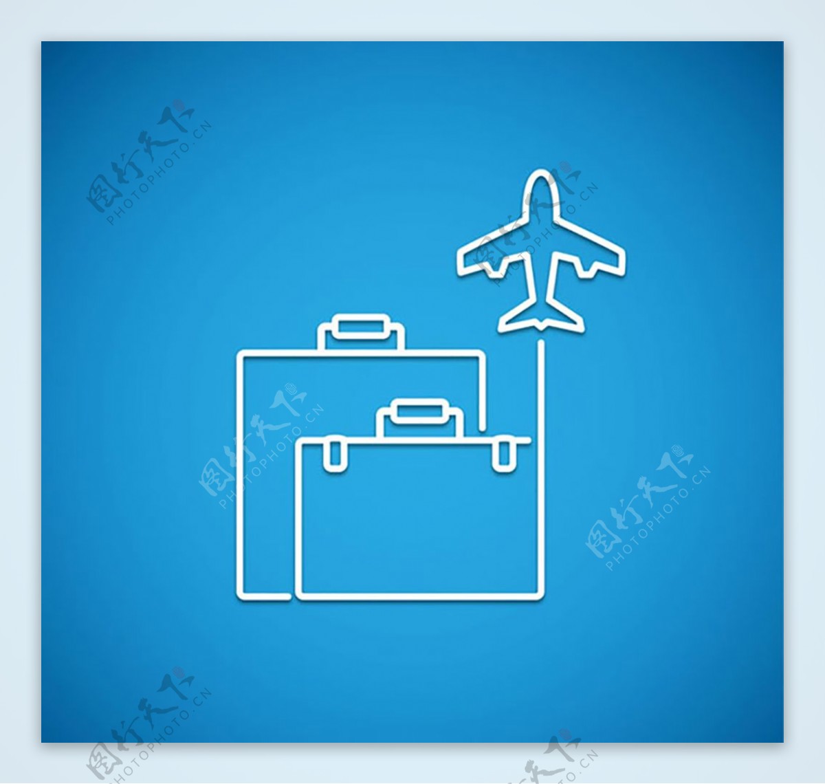 行李箱和飞机