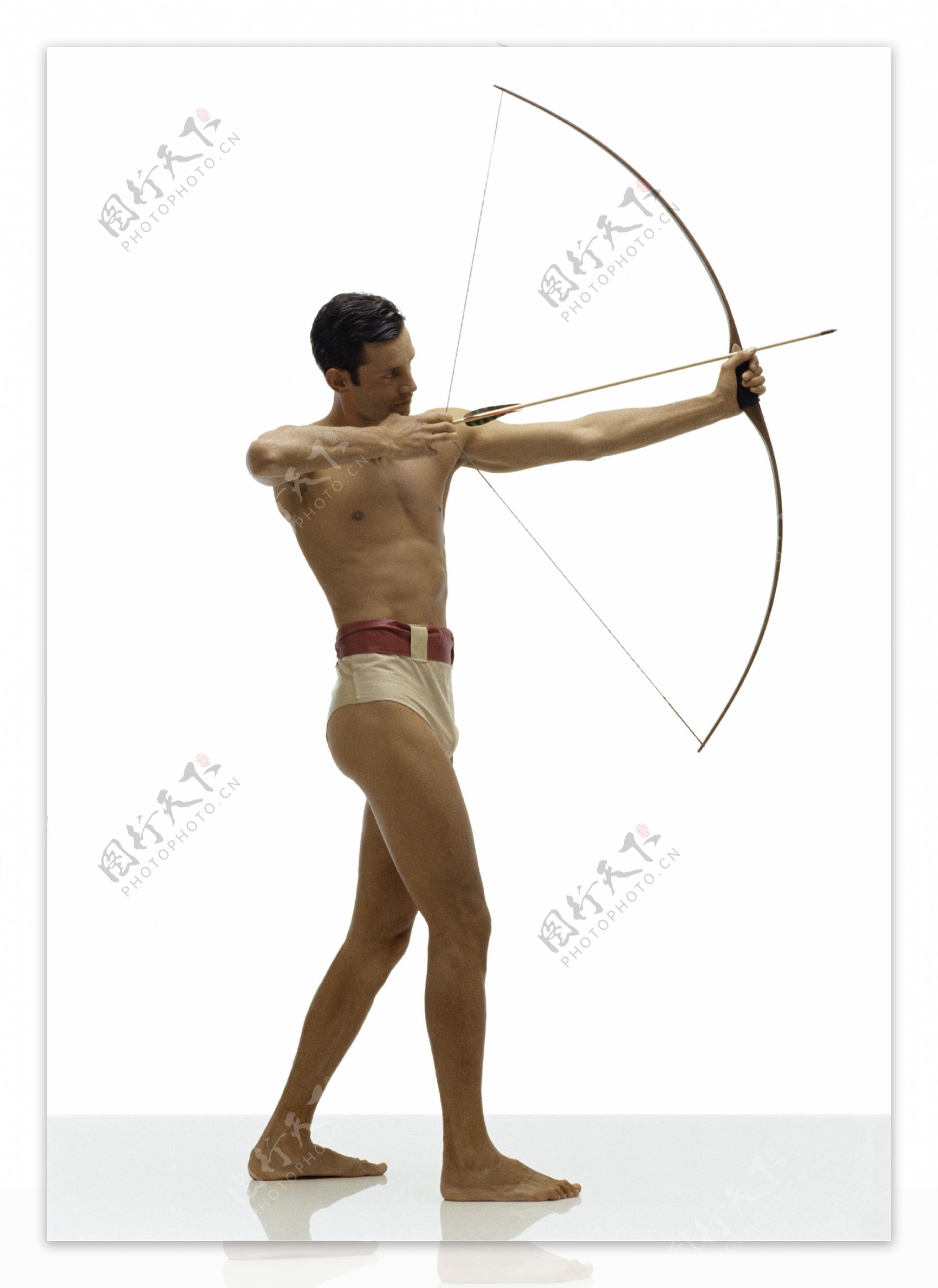 古代奥运会的射箭男性运动员图片