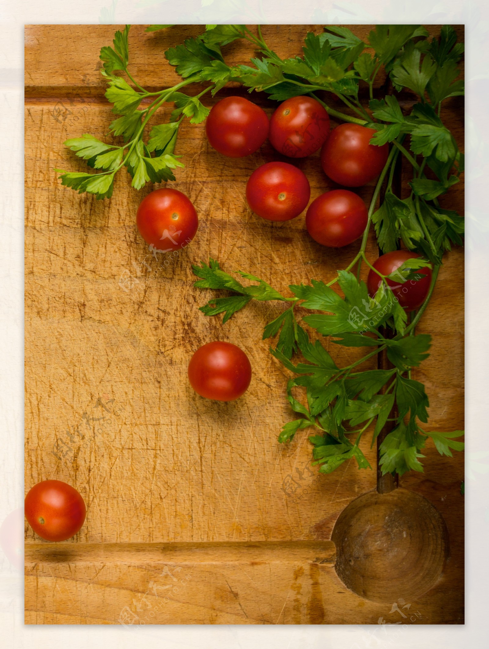 芹菜番茄摄影图片