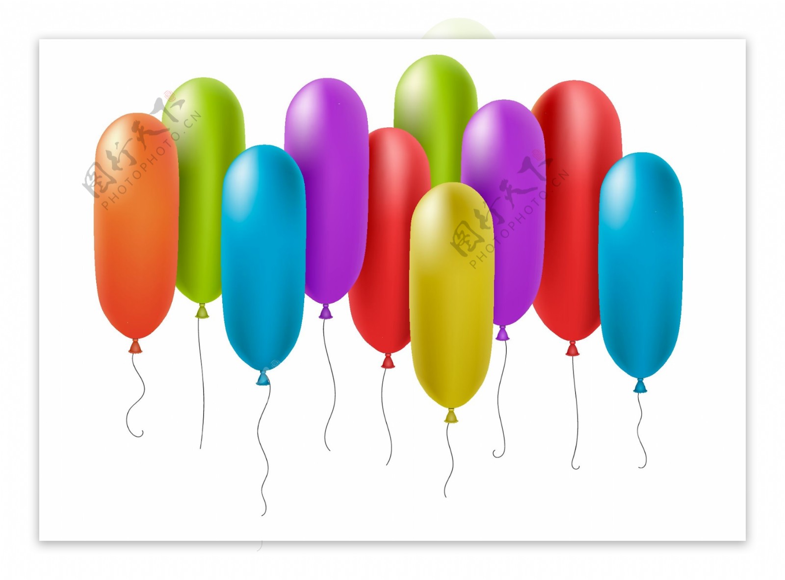 生日气球图片