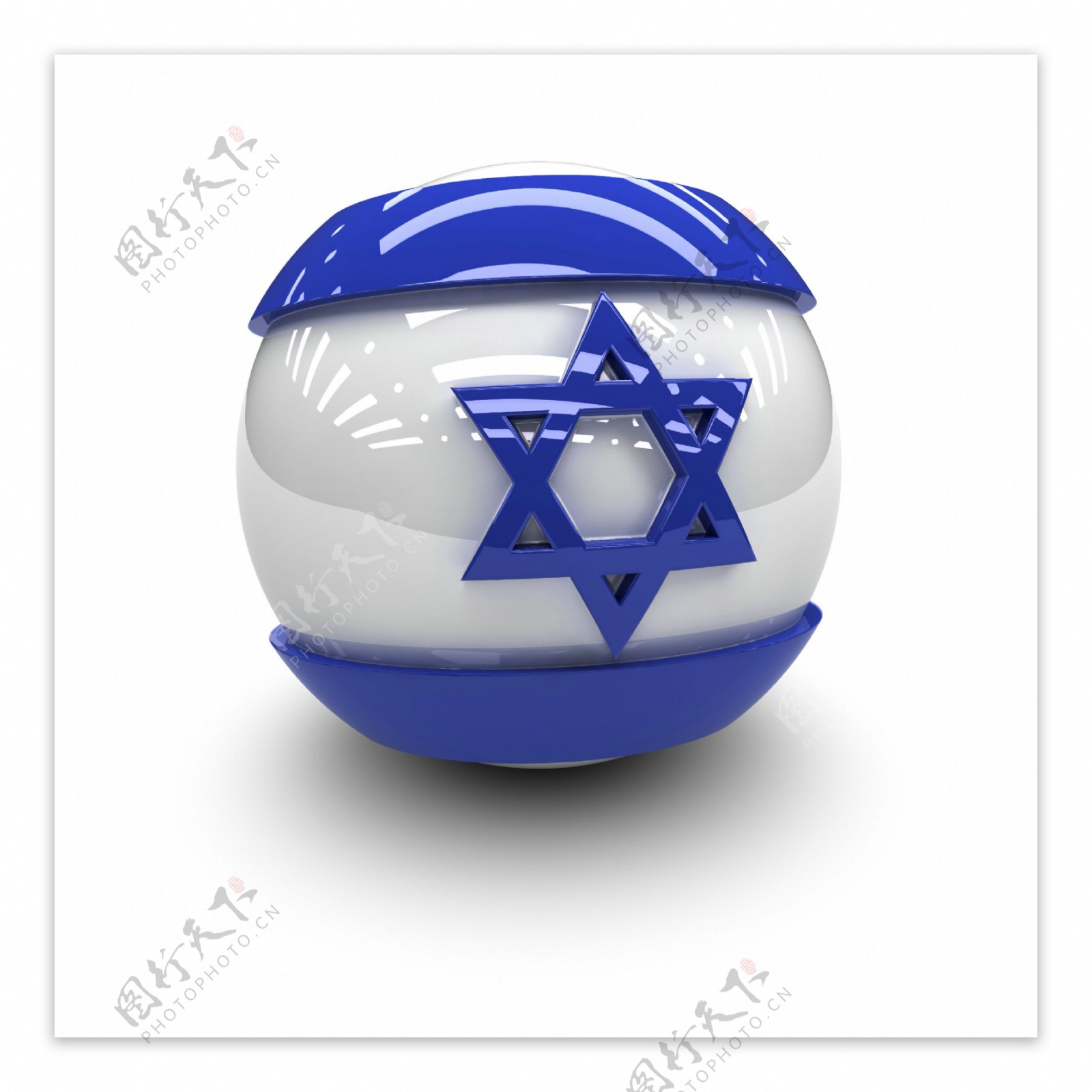 以色列国旗球体图片