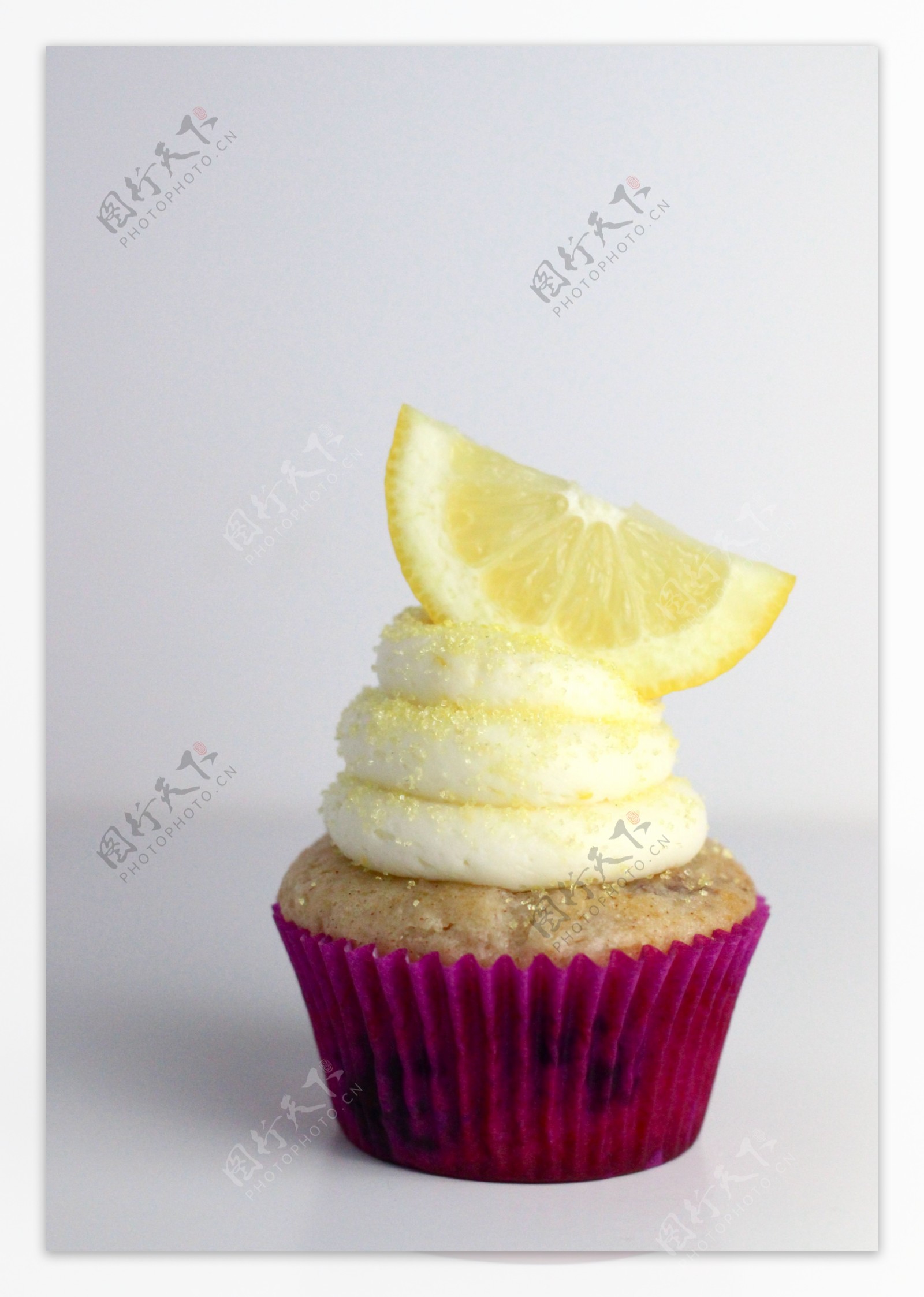 柠檬纸杯蛋糕图片