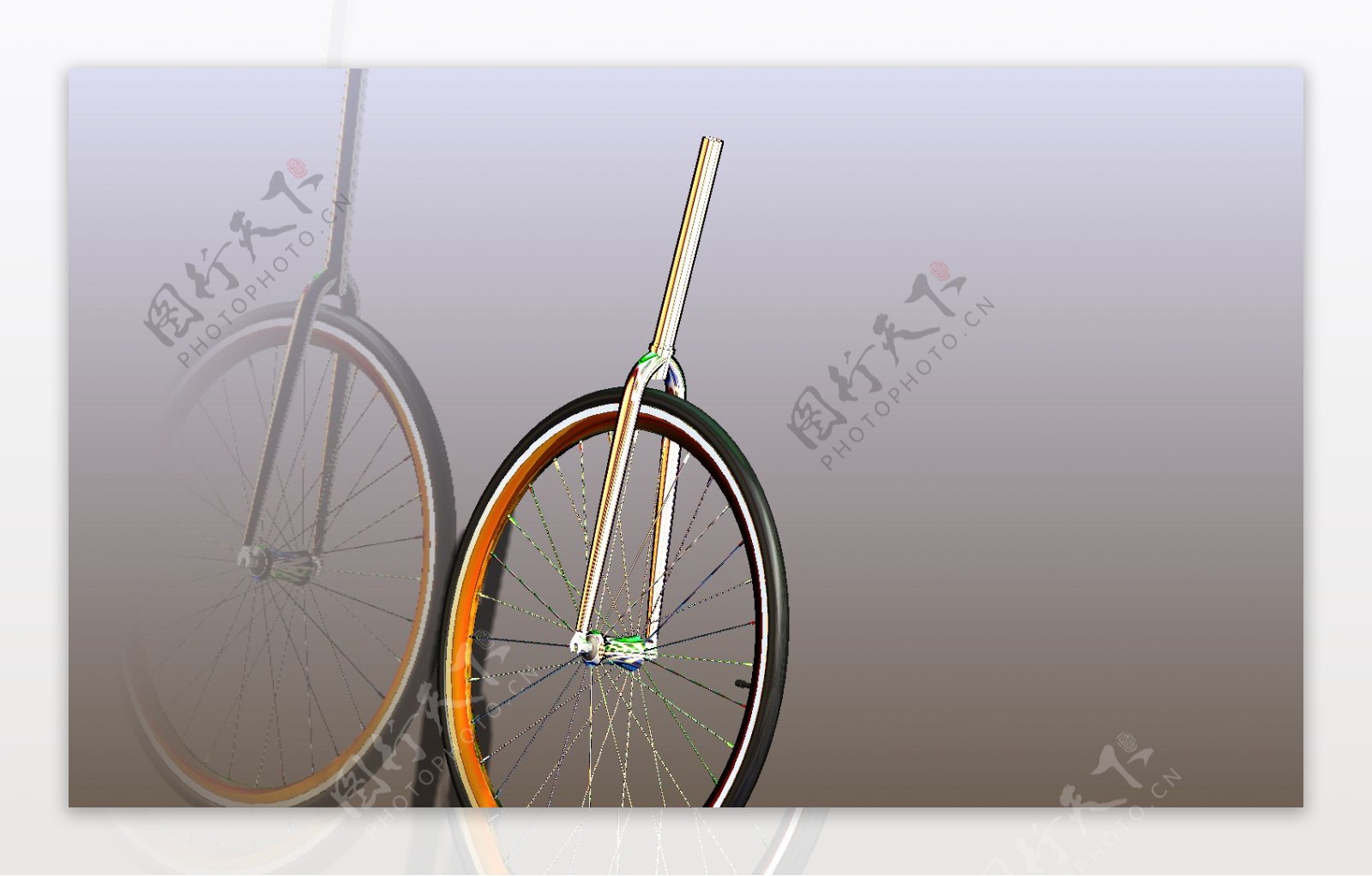 钢公路自行车叉的fixie700C1和前