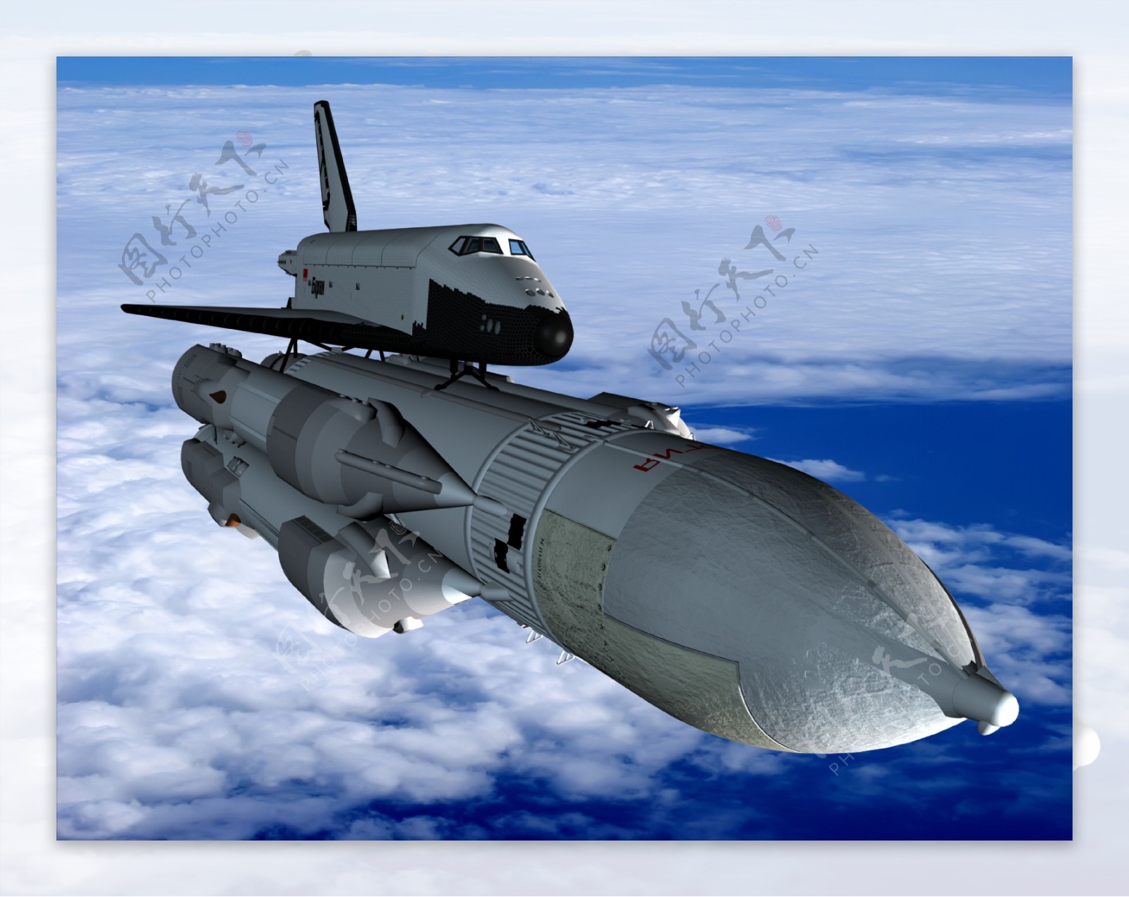 运载火箭与飞船图片