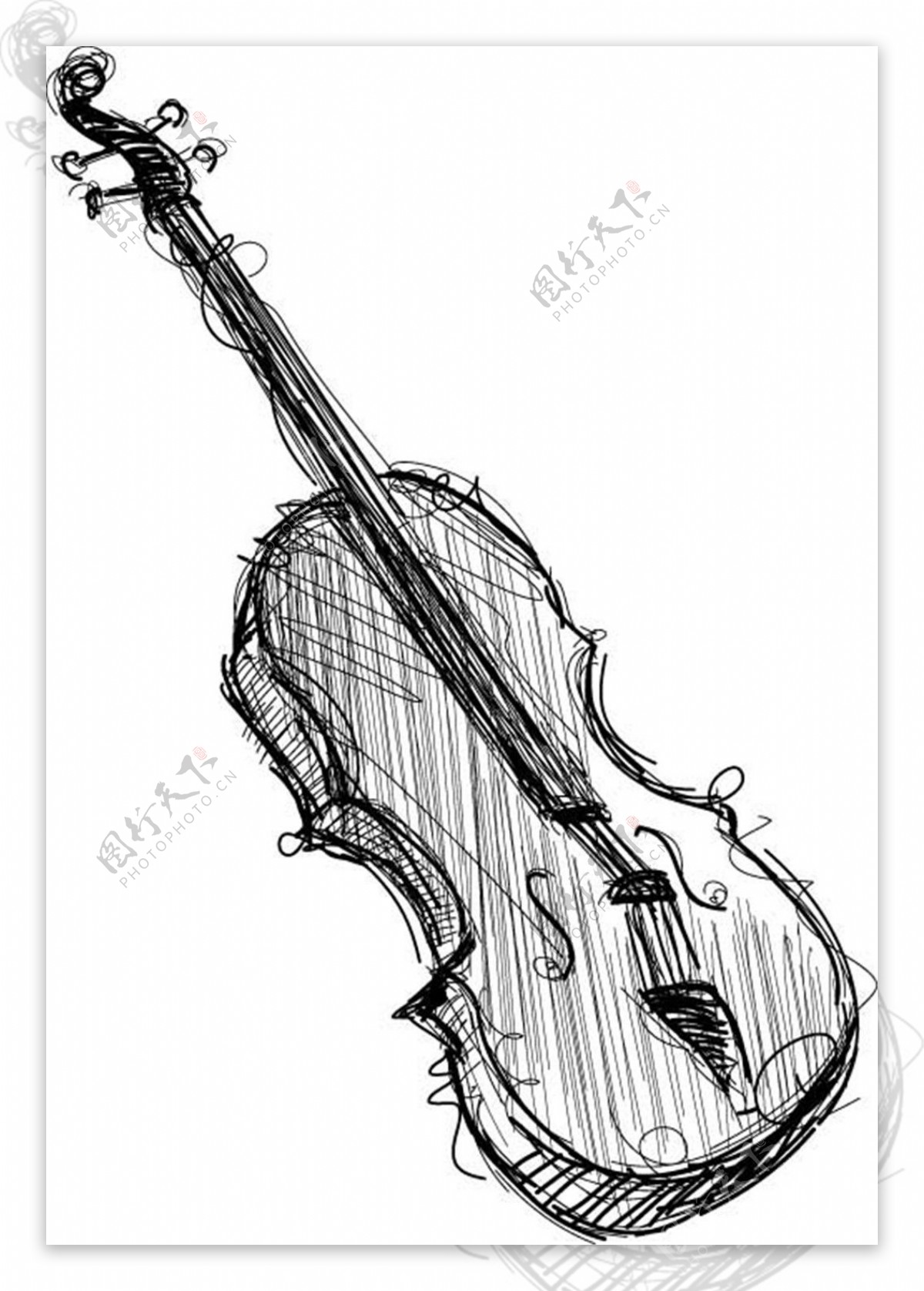 黑色小提琴图片