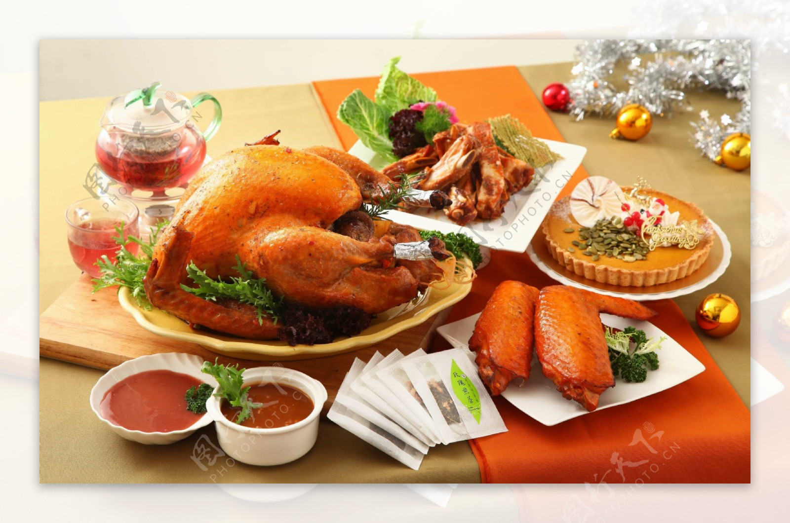感恩节大餐图片