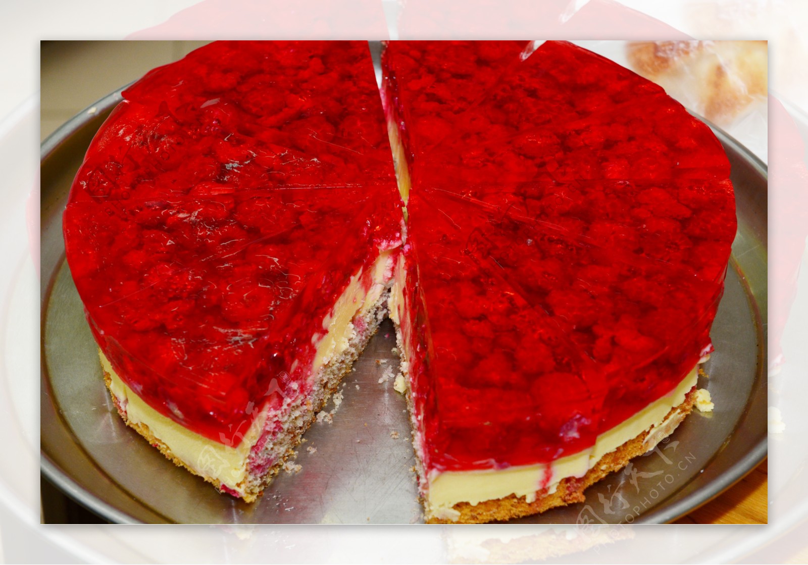 红色生日蛋糕
