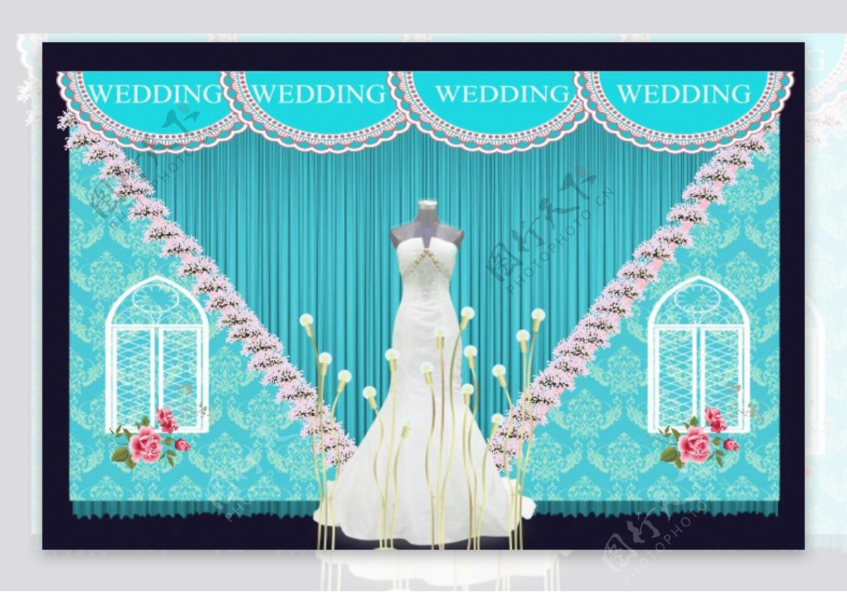 蒂芙尼蓝色主题婚庆婚礼设计