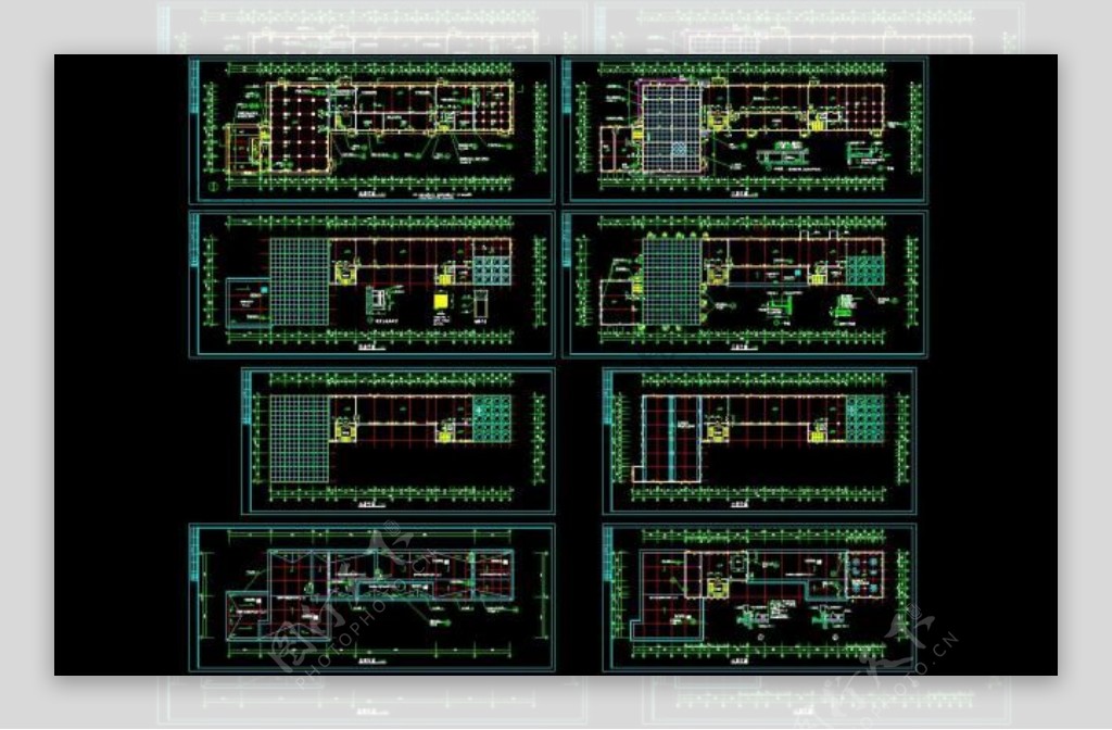 全套面粉加工厂建筑图