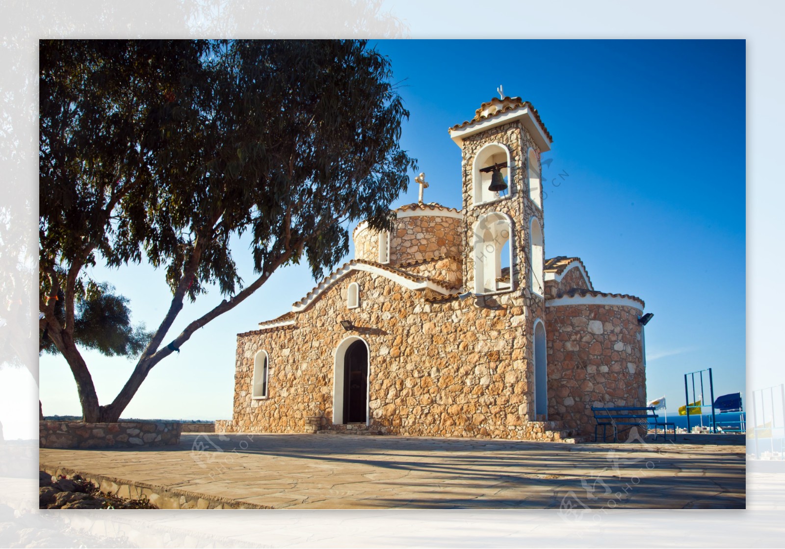 塞浦路斯教堂风景图片
