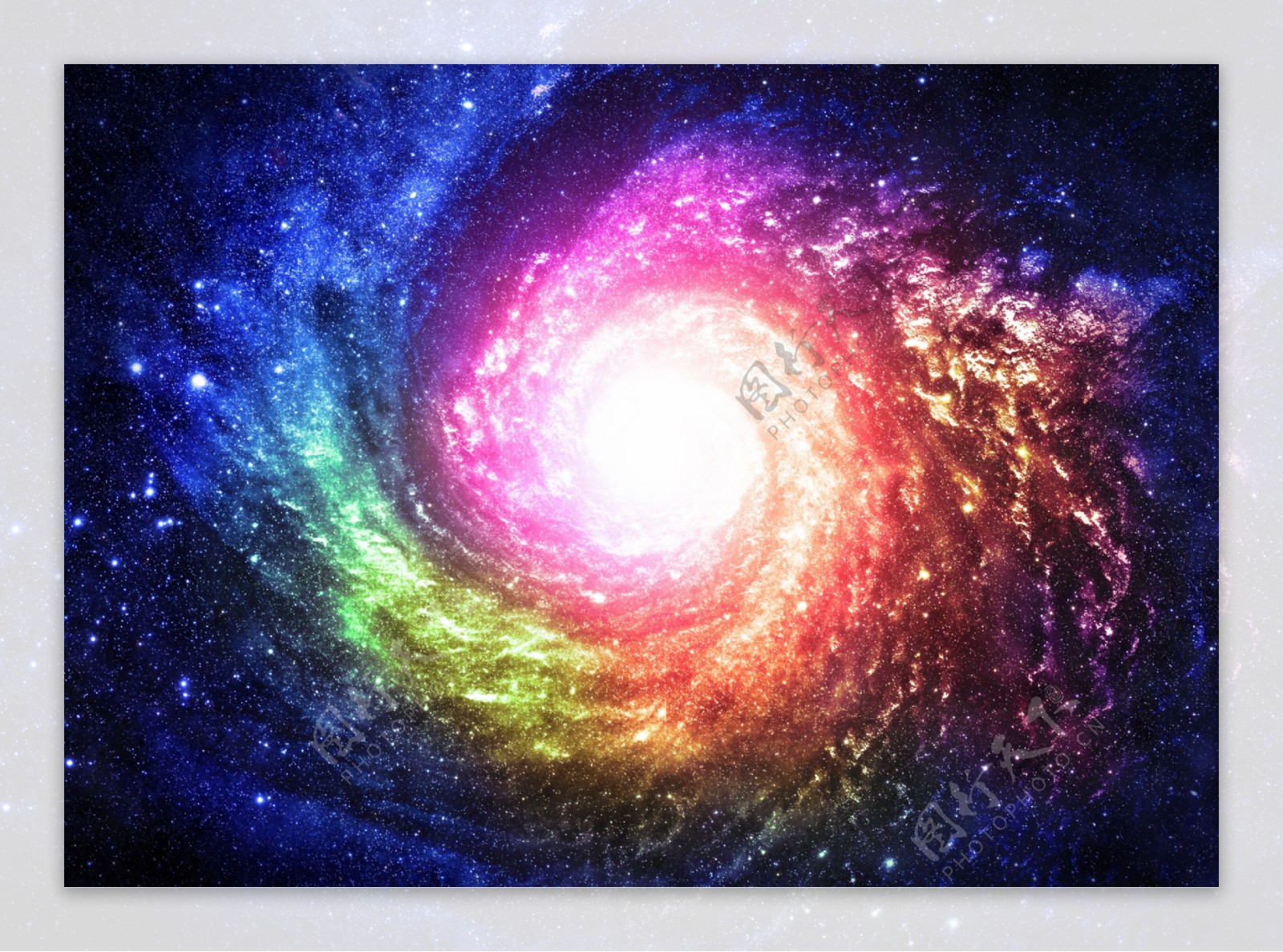七彩银河系图片