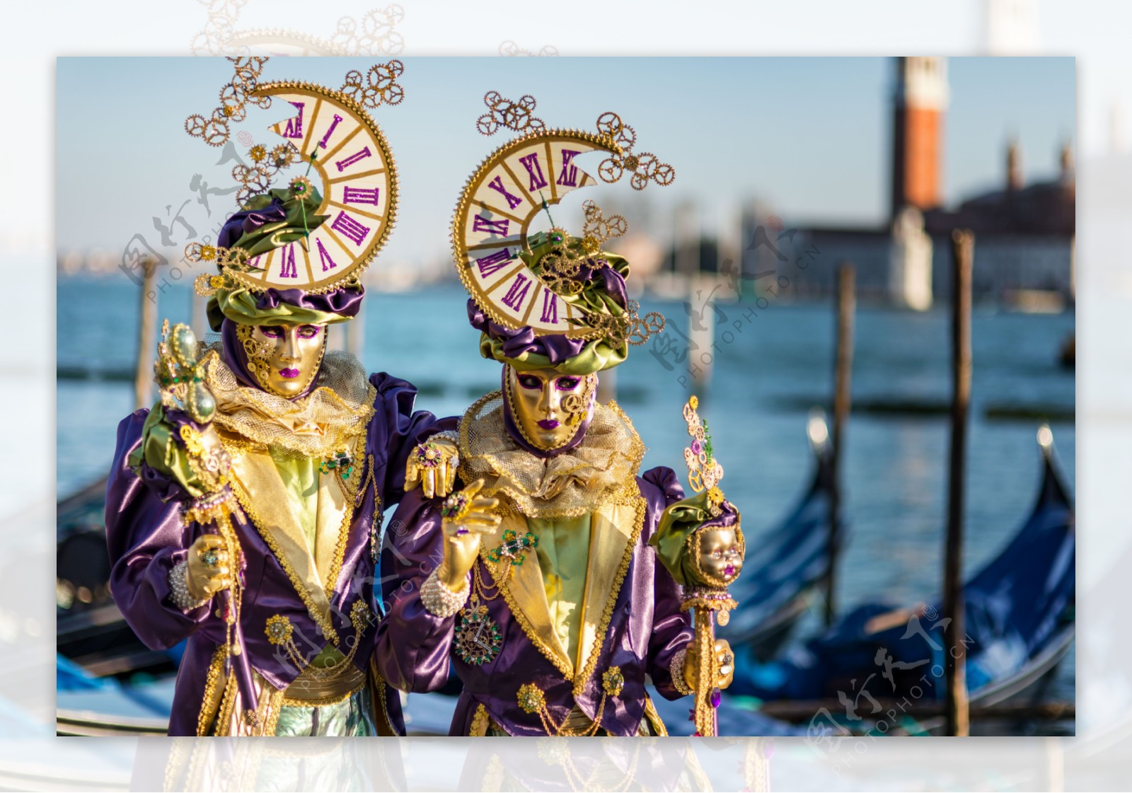 威尼斯狂欢节面具人物图片
