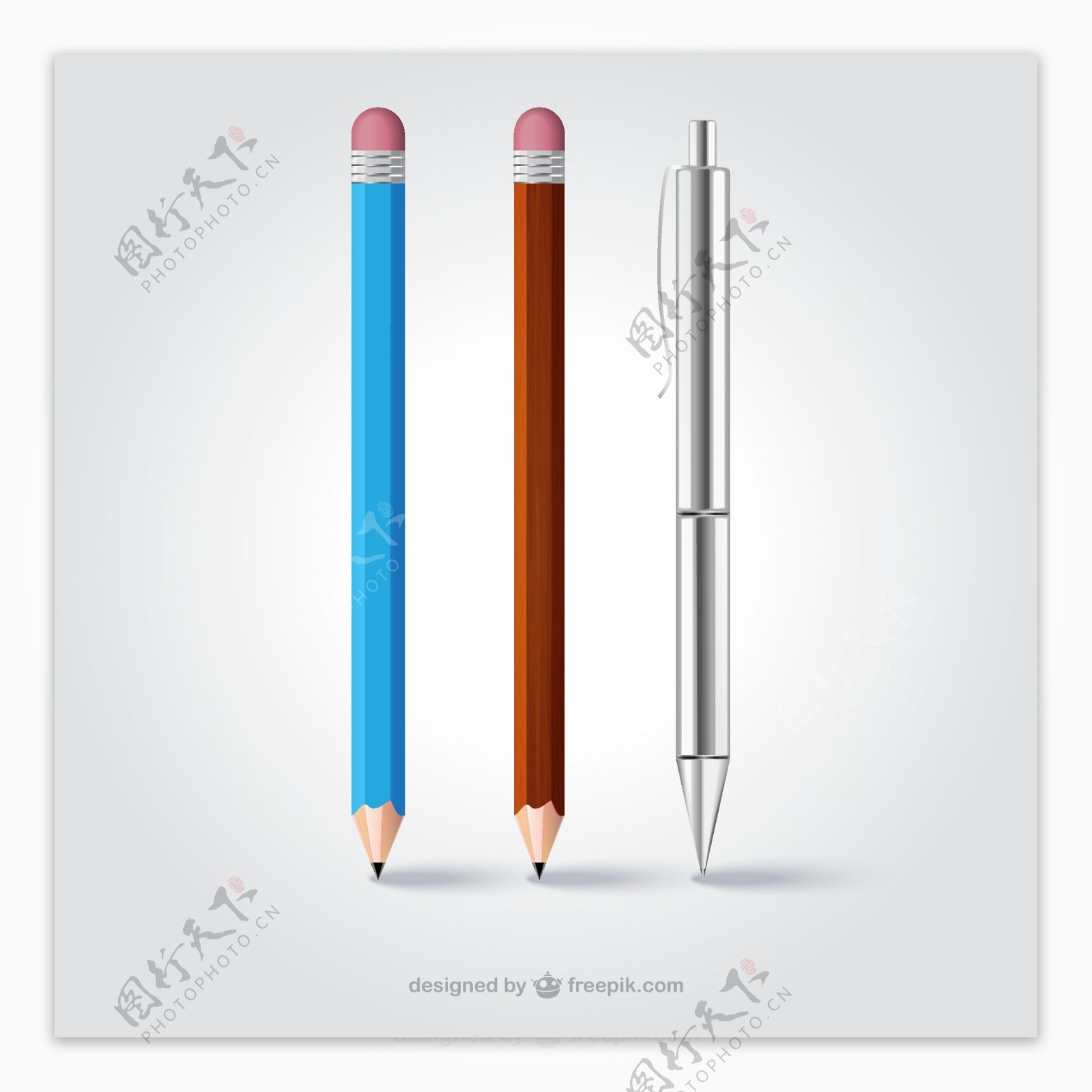 创意铅笔设计矢量图