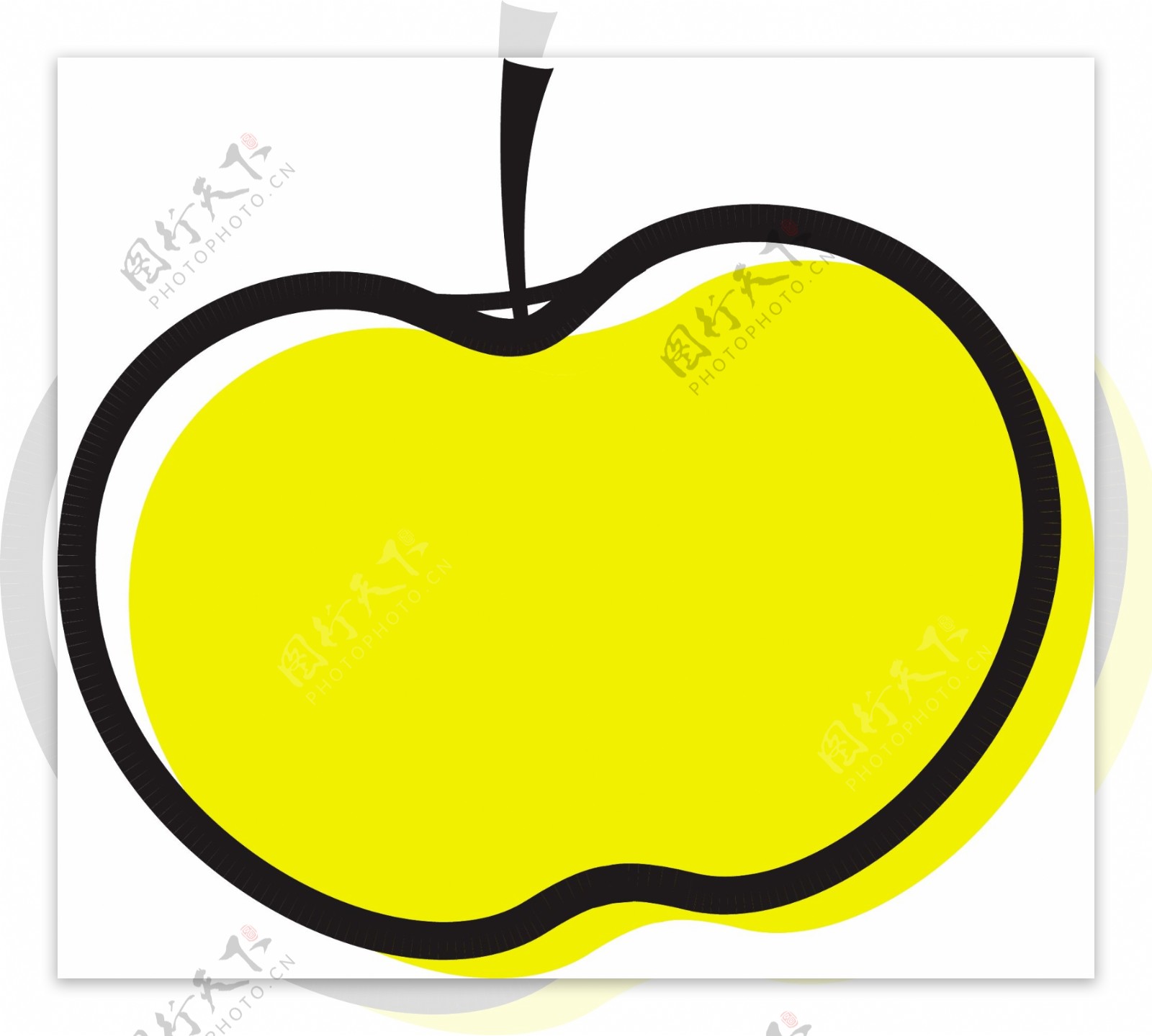 黄色苹果剪贴画