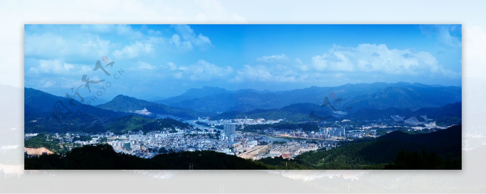 长泰县城全景图片