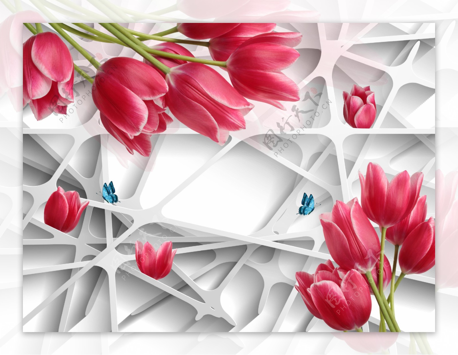 花卉元素装饰背景