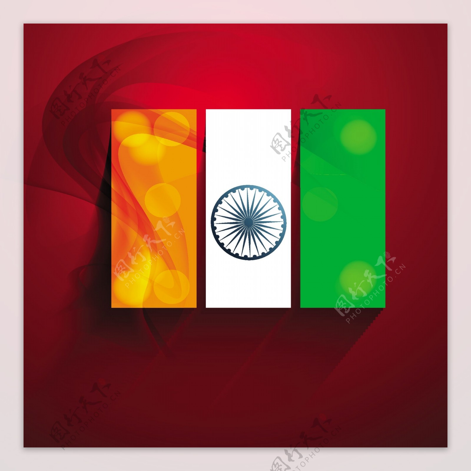 美丽的印度国旗背景