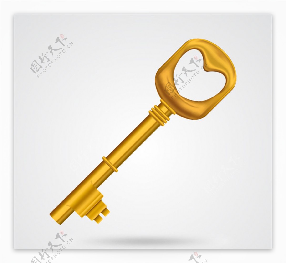 金色钥匙设计矢量素材