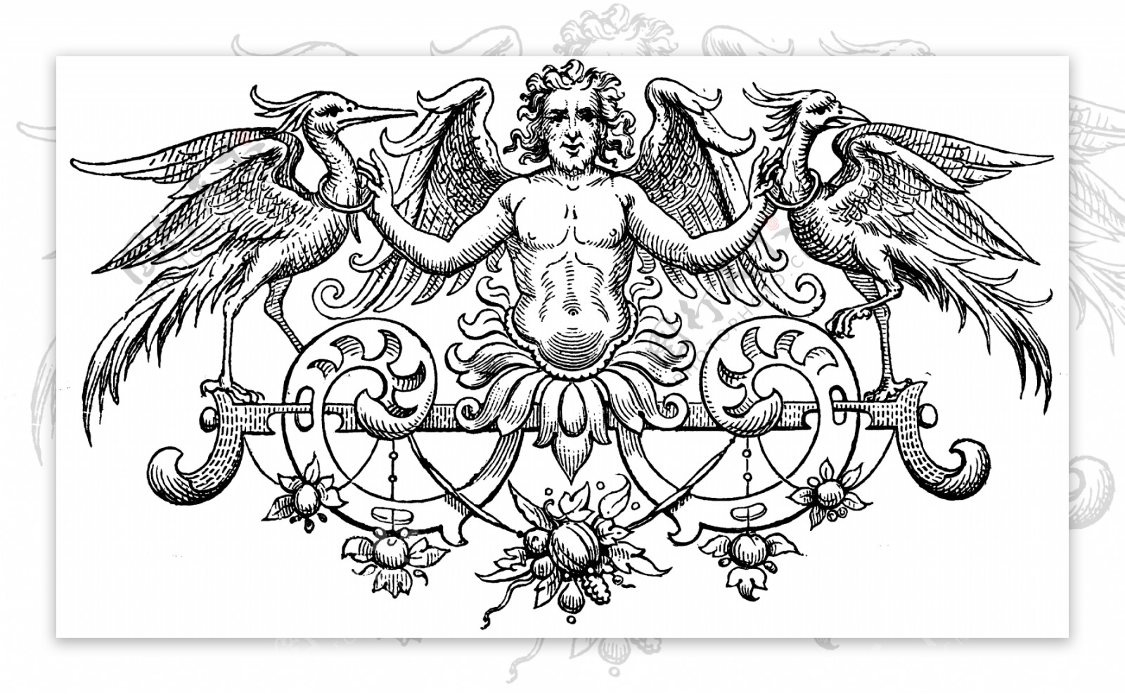 徽章标记古典纹饰欧式图案0453