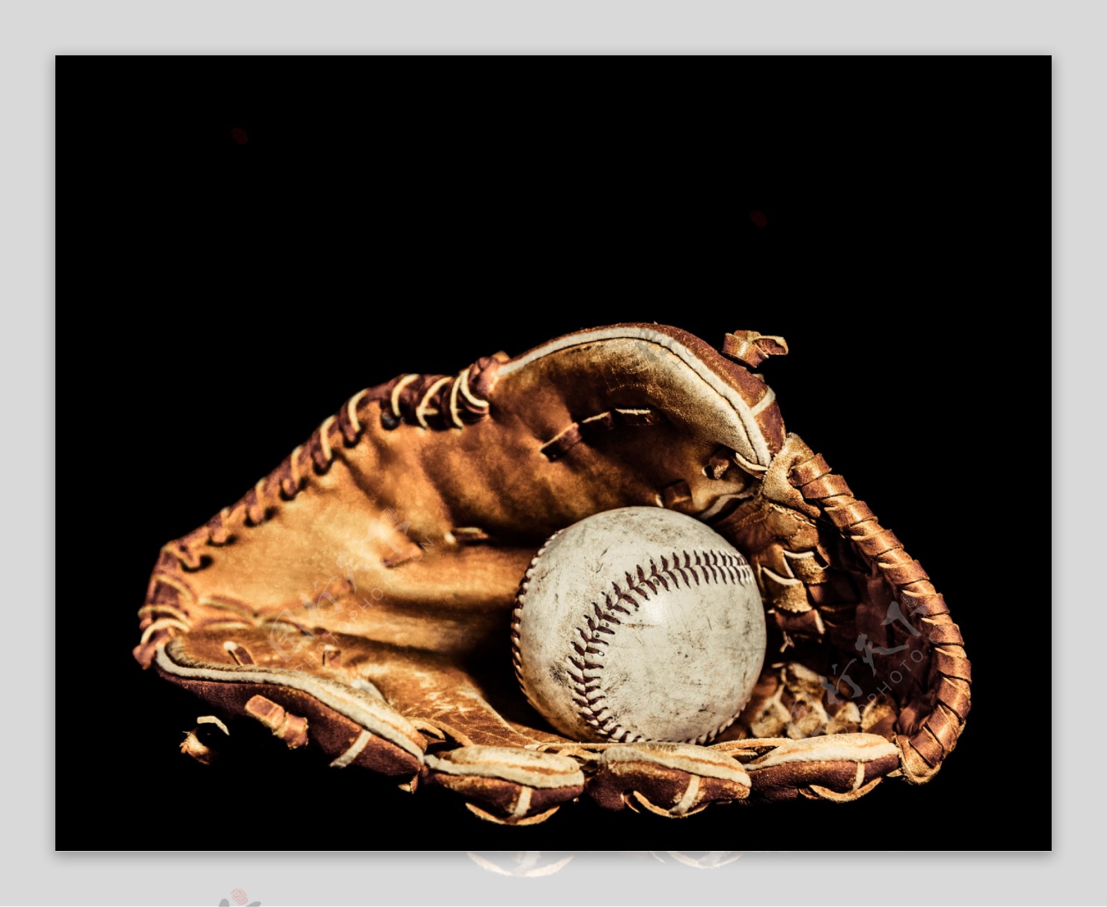 袋里的棒球图片