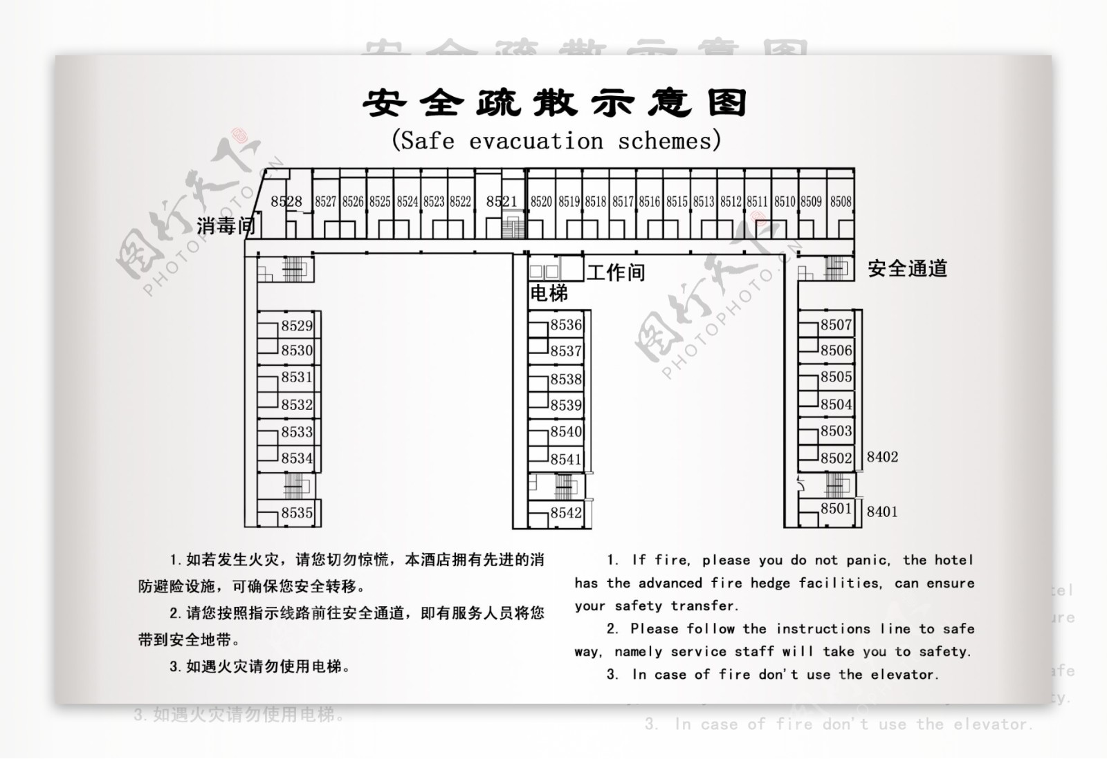 安全疏通示意图