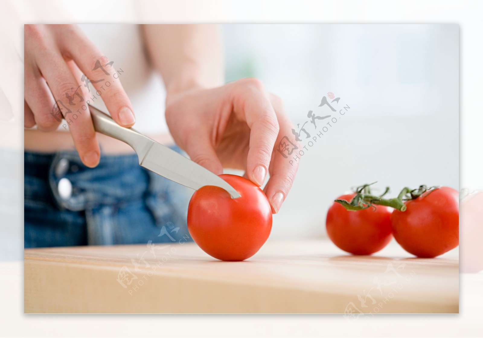 切蕃茄图片
