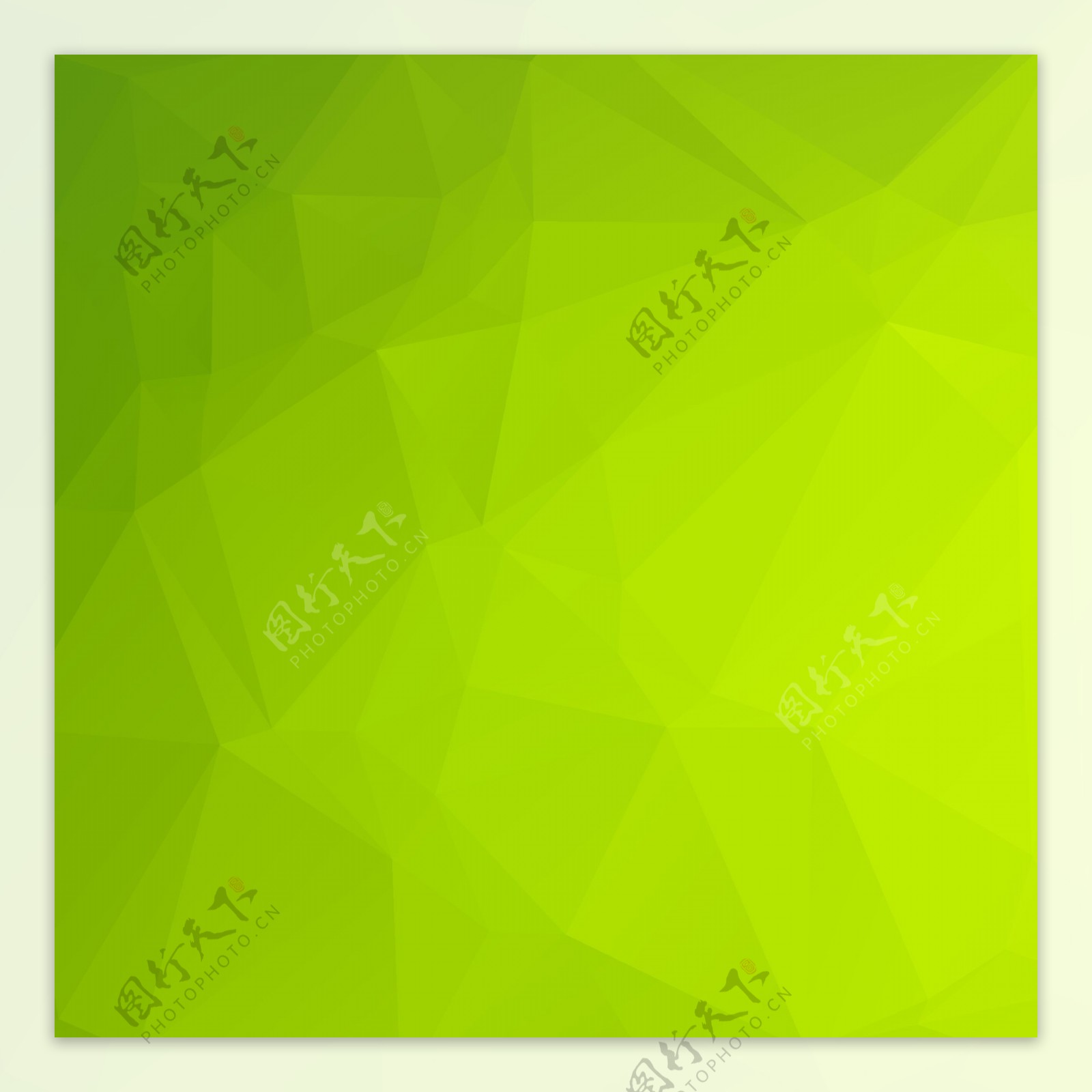 多边形矢量几何绿色背景图片