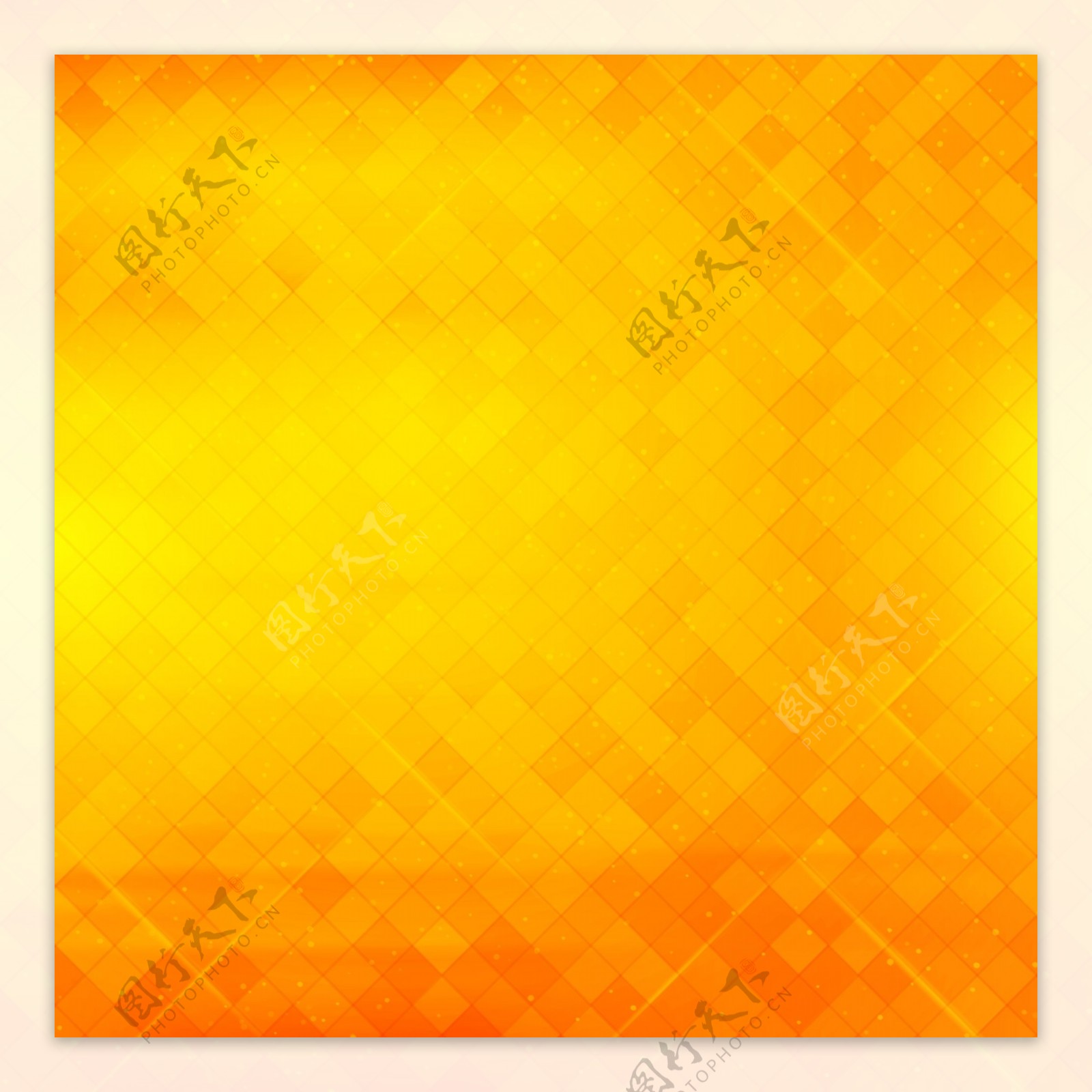 美丽的几何黄色和橙色背景