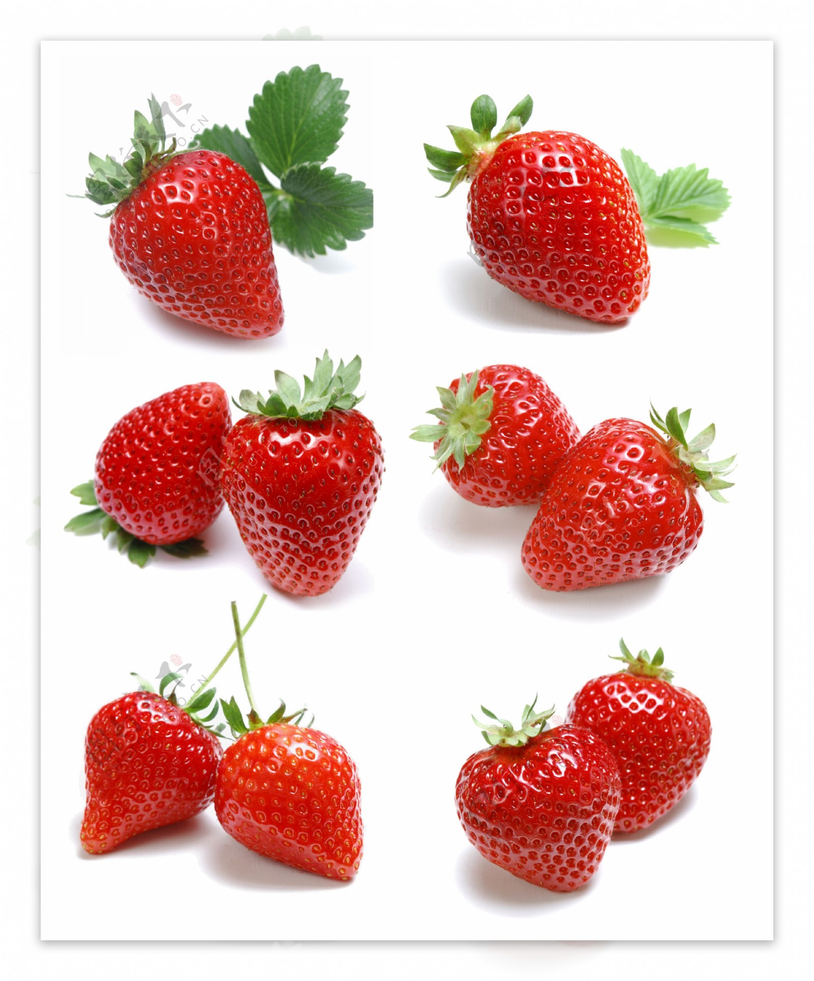 6组草莓高清图片素材