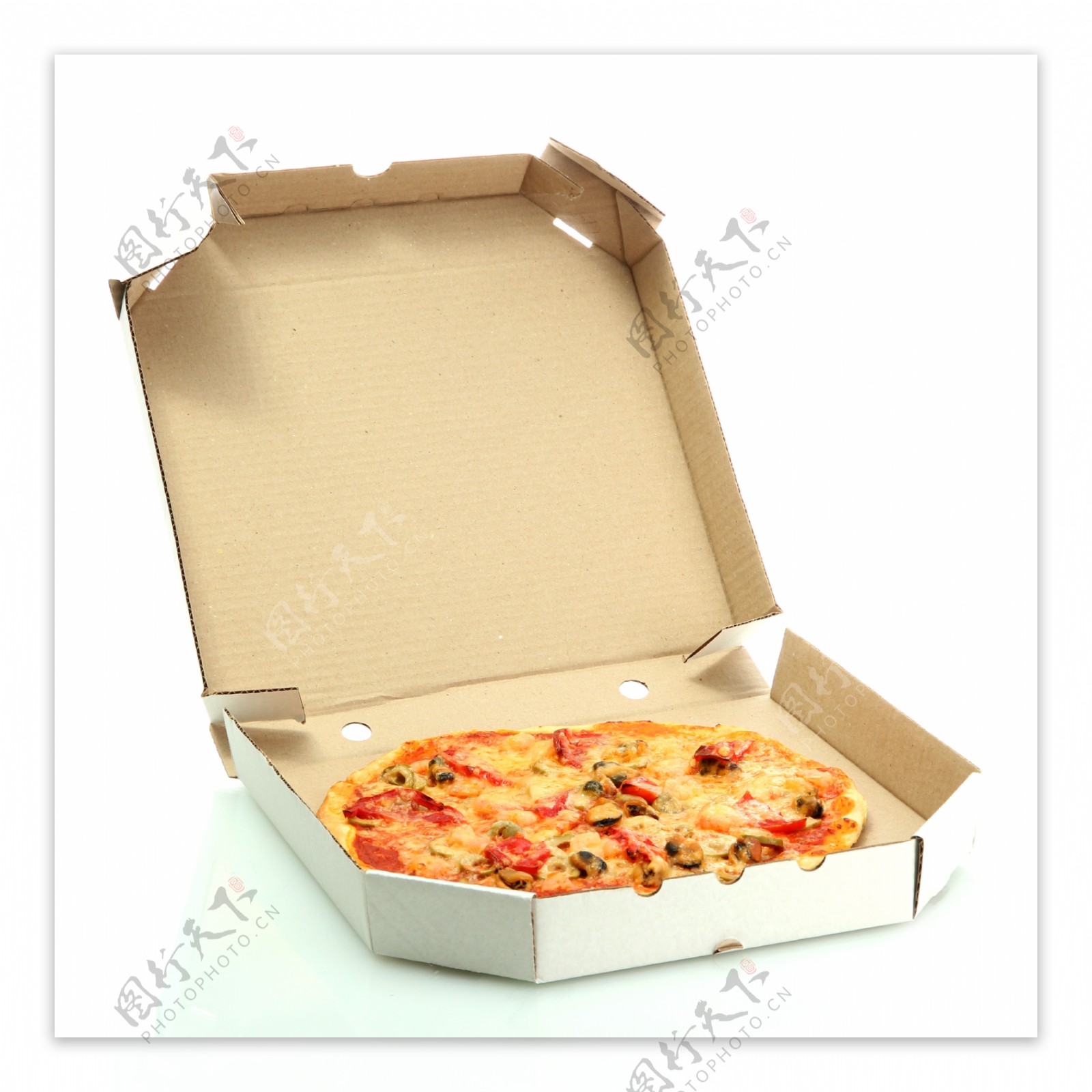 纸盒里的披萨