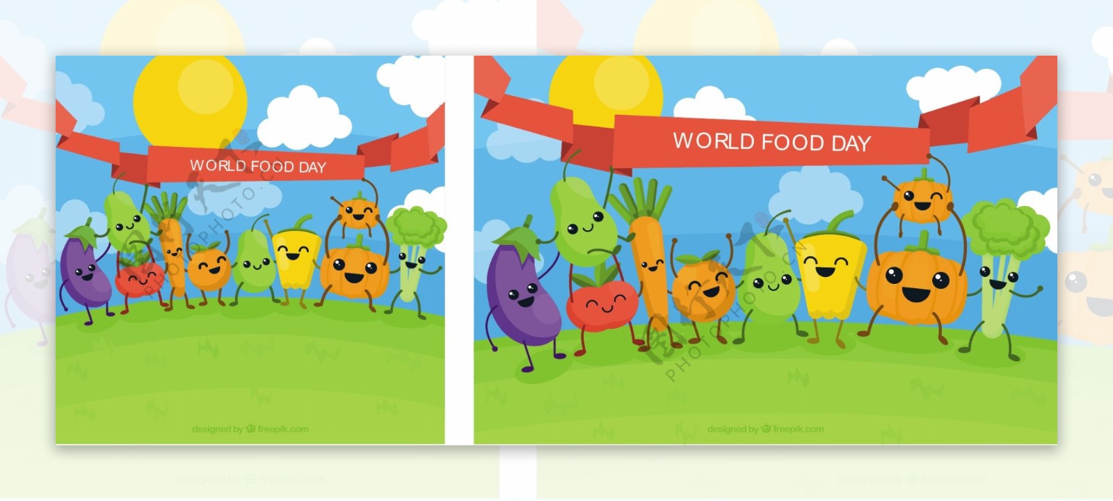 庆祝世界粮食日的蔬菜