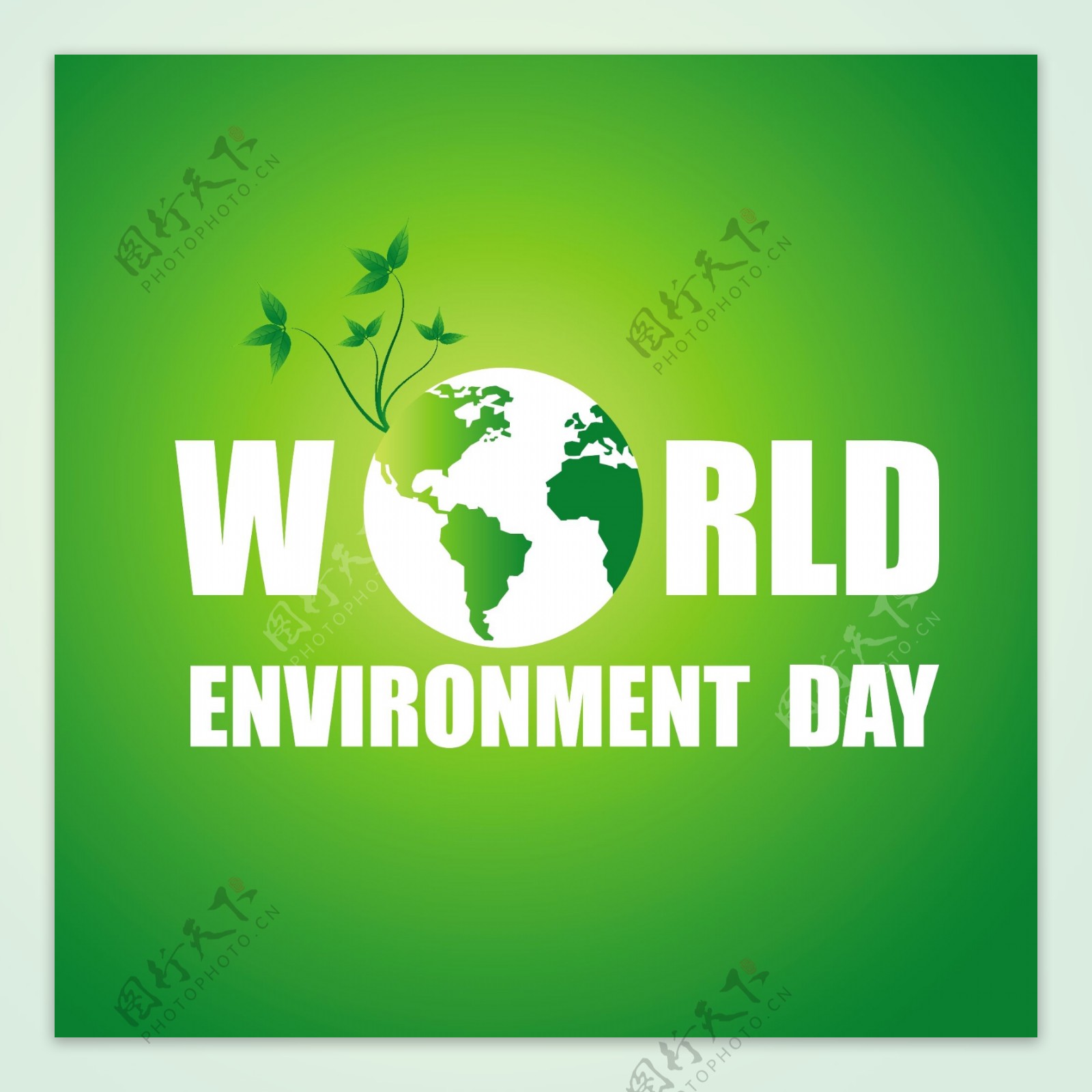 绿色世界环境日背景