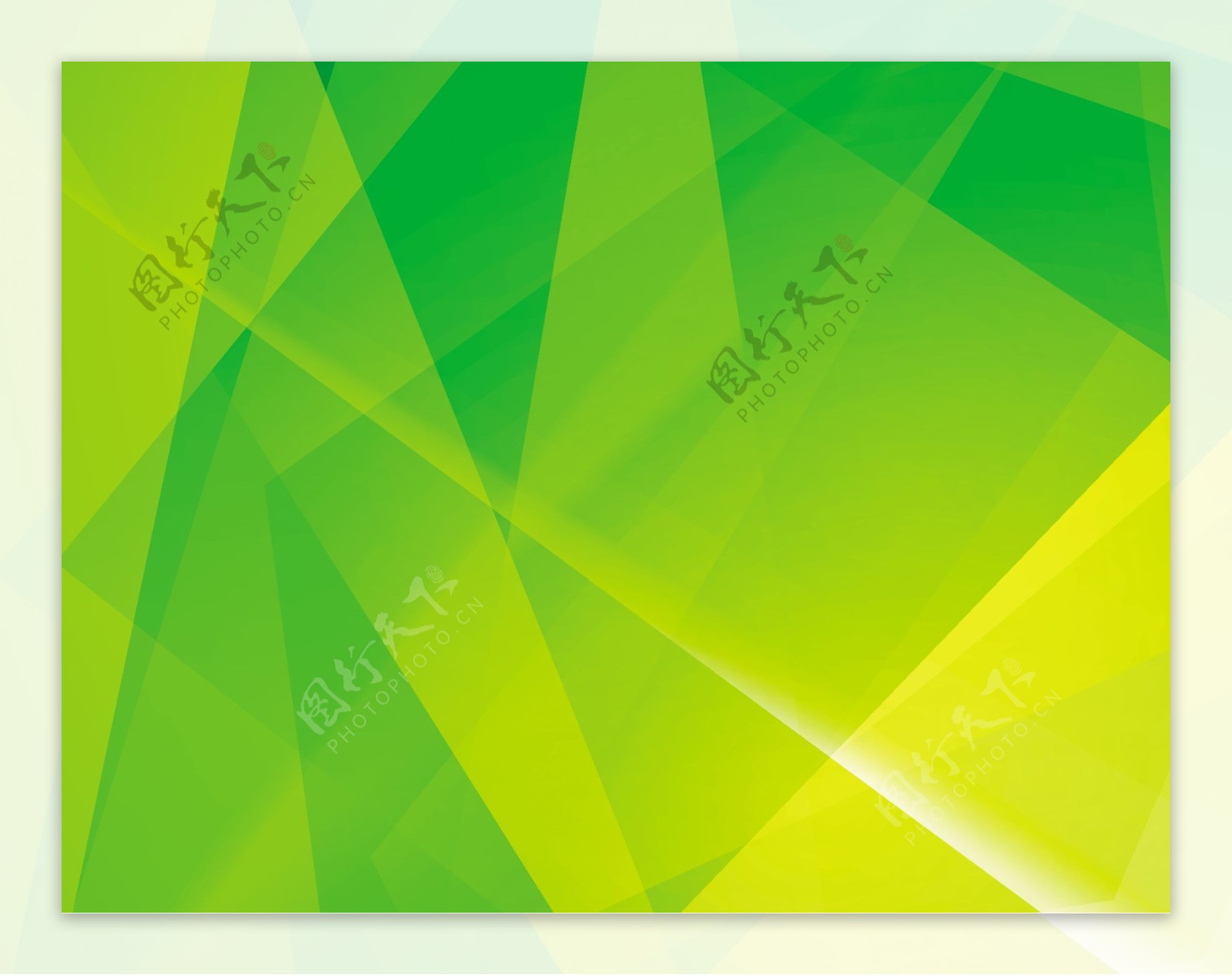 抽象的黄色绿色背景矢量插图免费