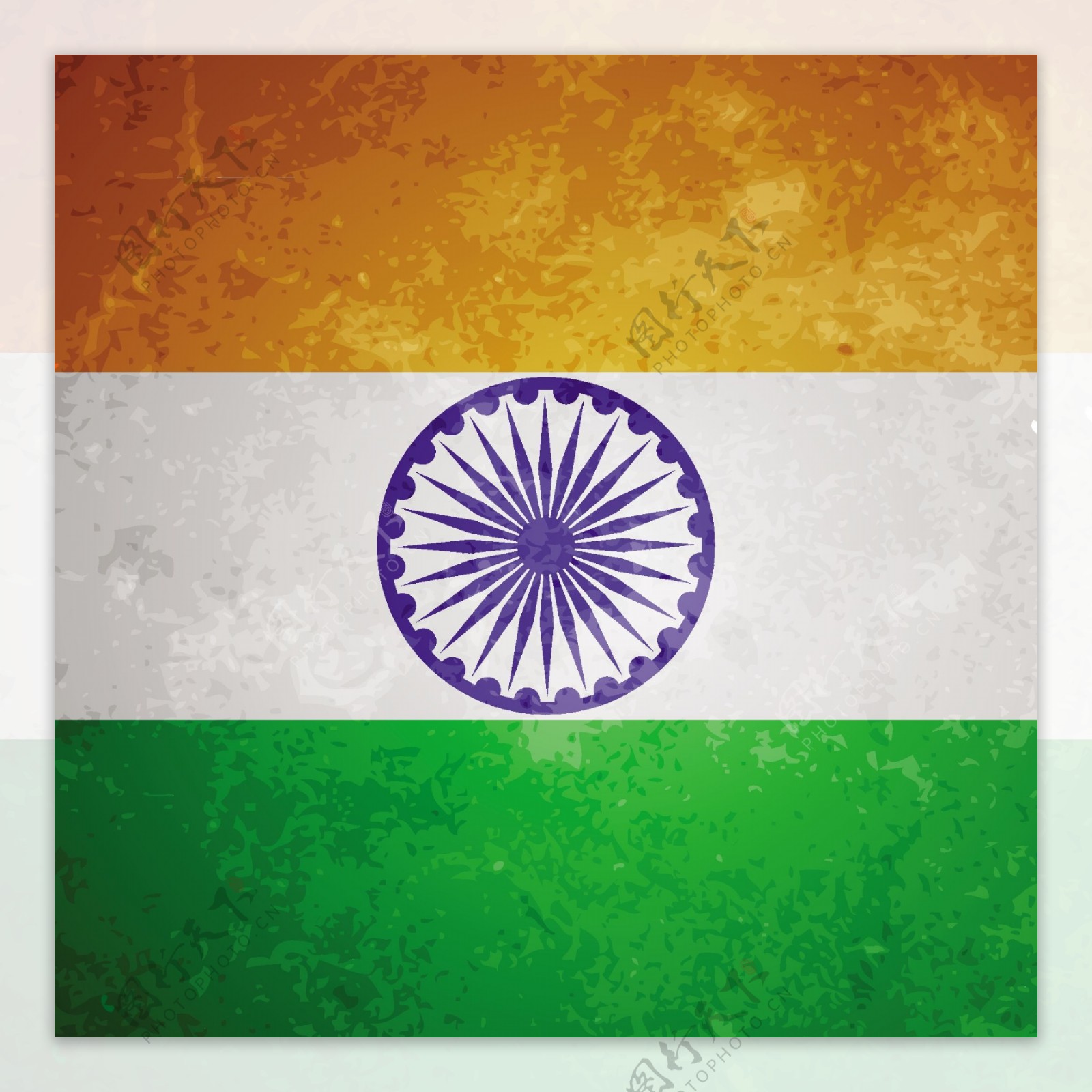 印度国旗蹩脚的背景