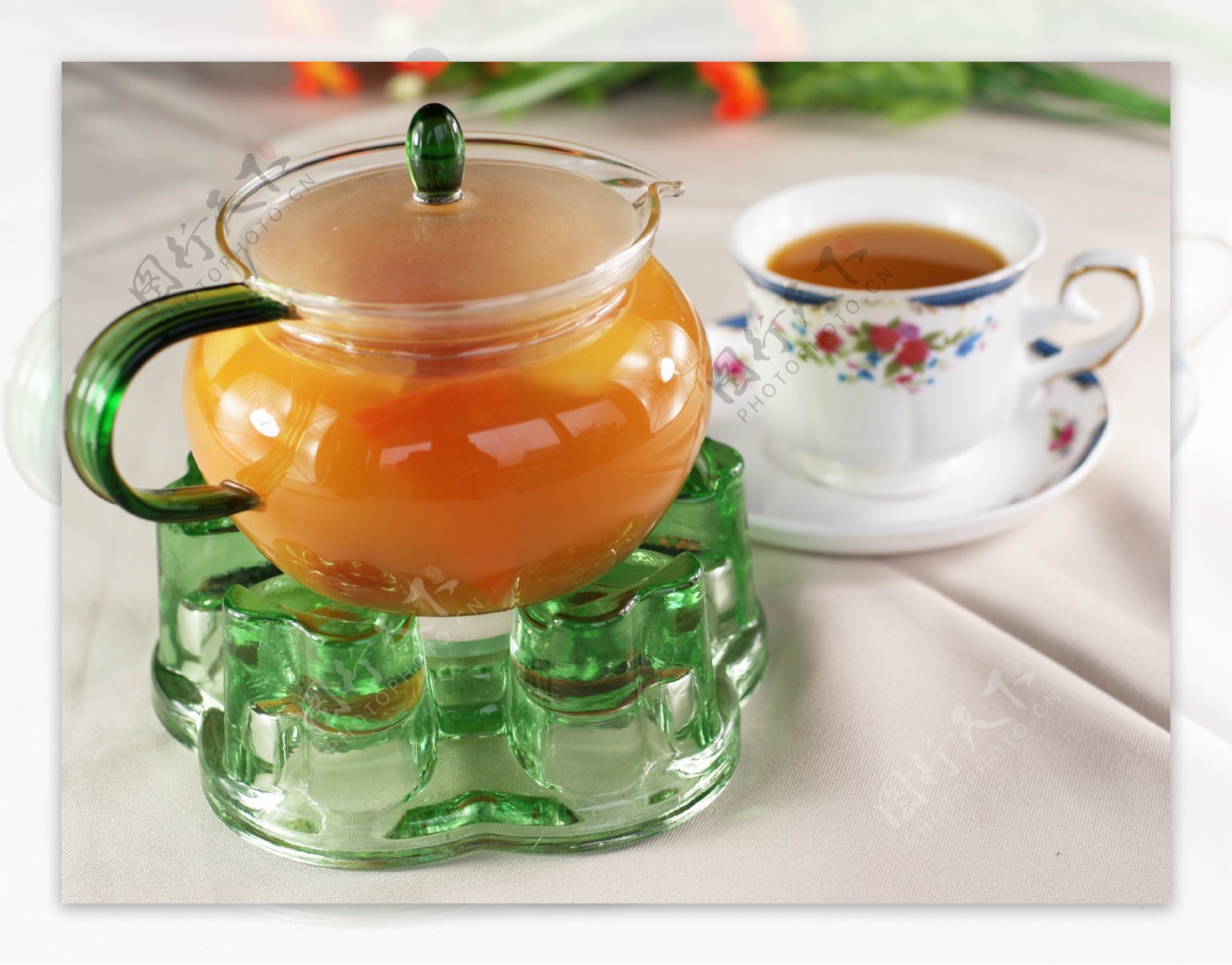 桂圆红枣茶摄影图片素材