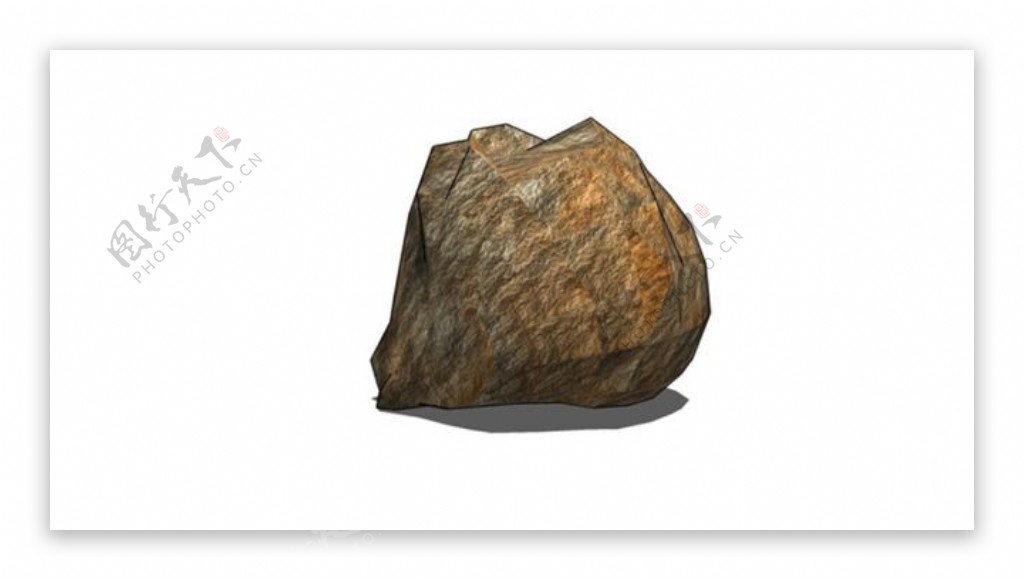 实用景观素材石头skp模型