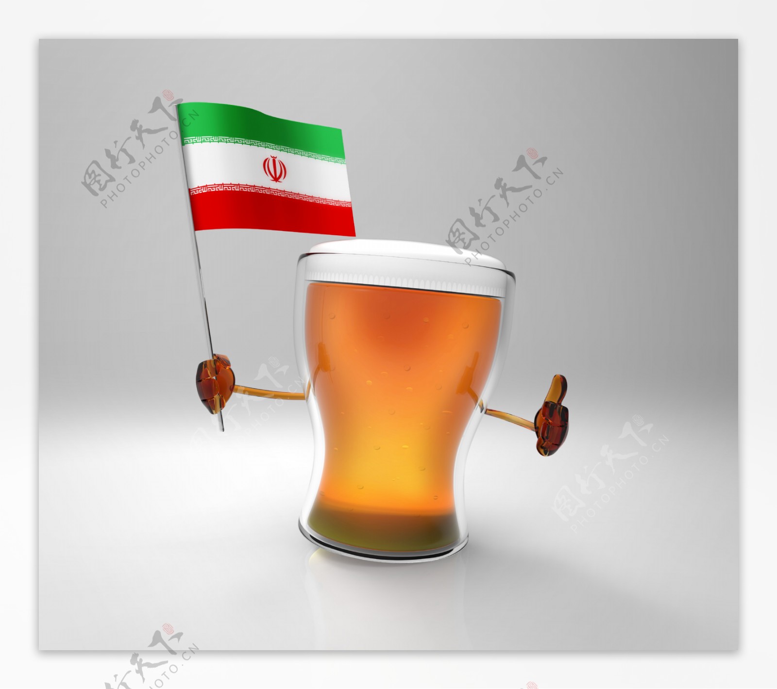 伊利国旗与啤酒