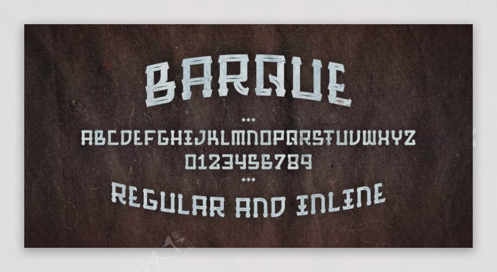 barqueinline字体