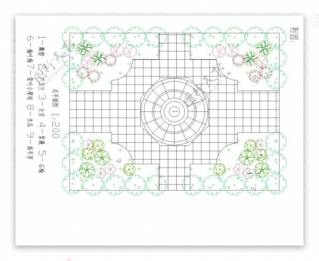 小广场总平面图