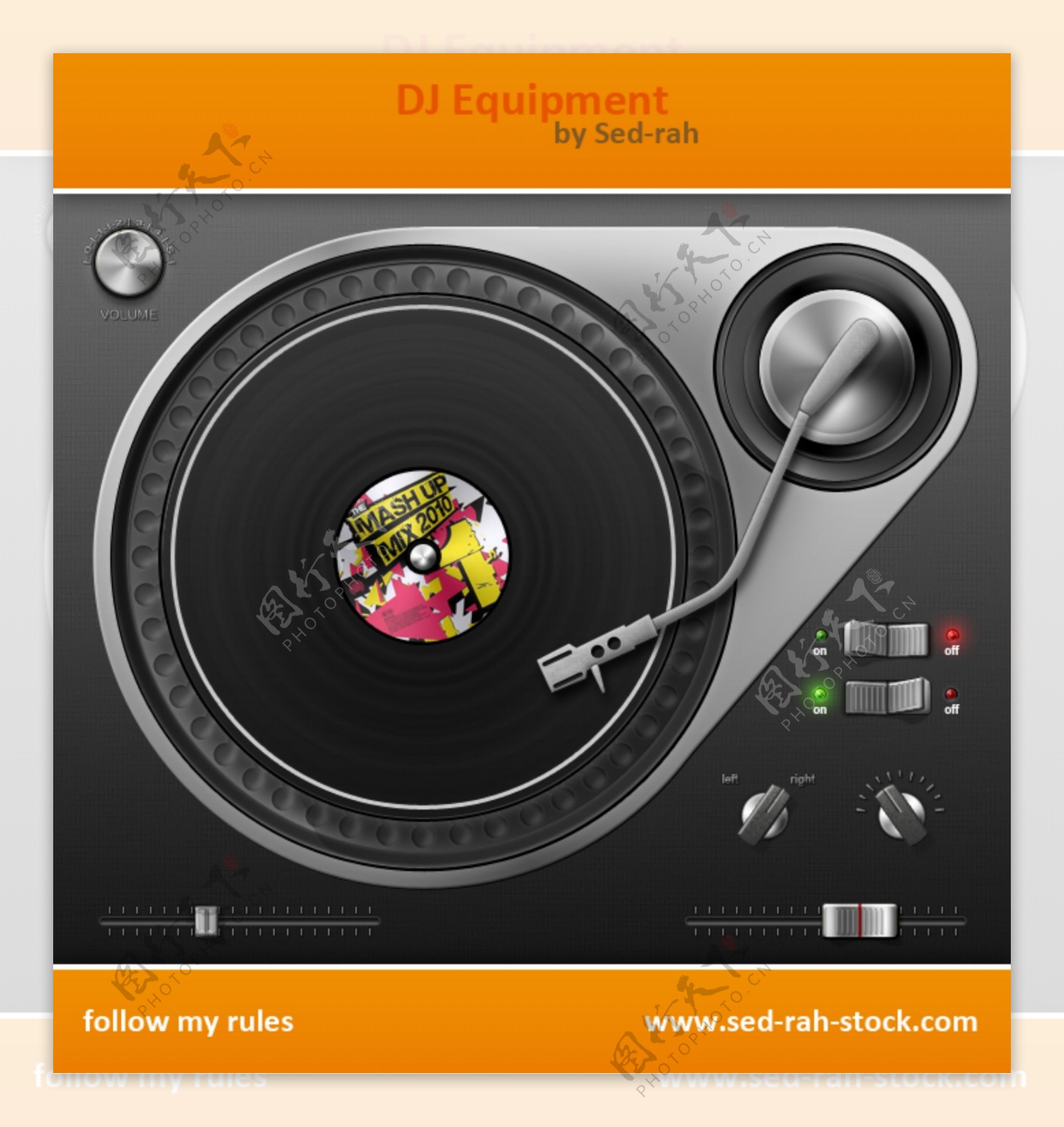 DJ设备PSD