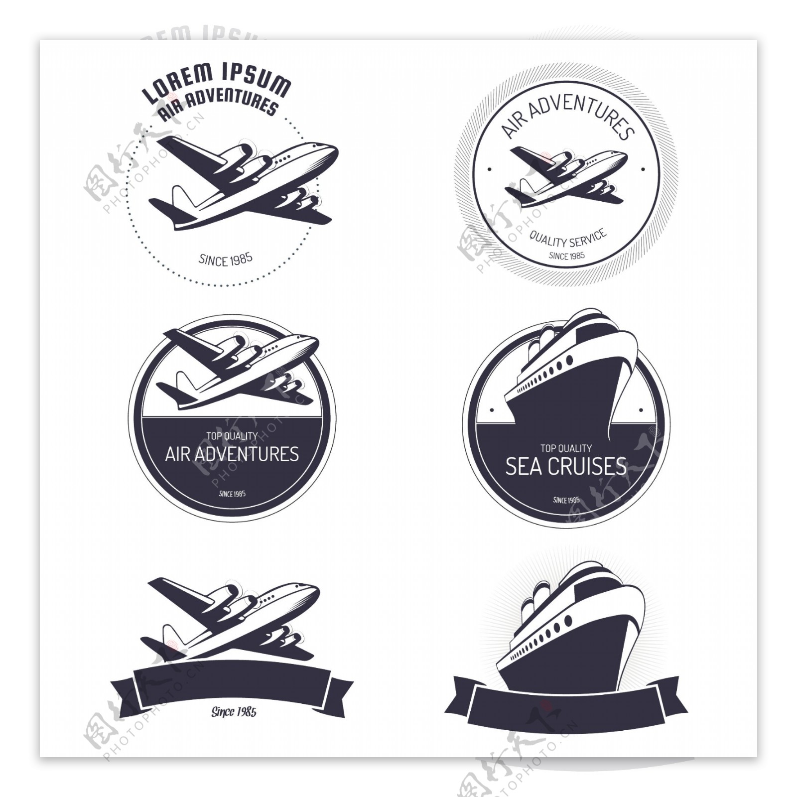航空航海图标标签