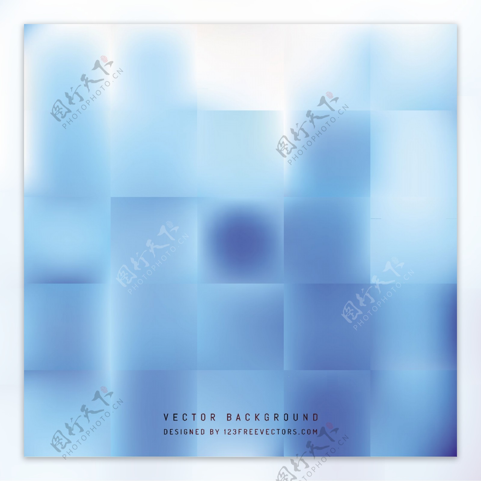 抽象蓝色正方形背景模板