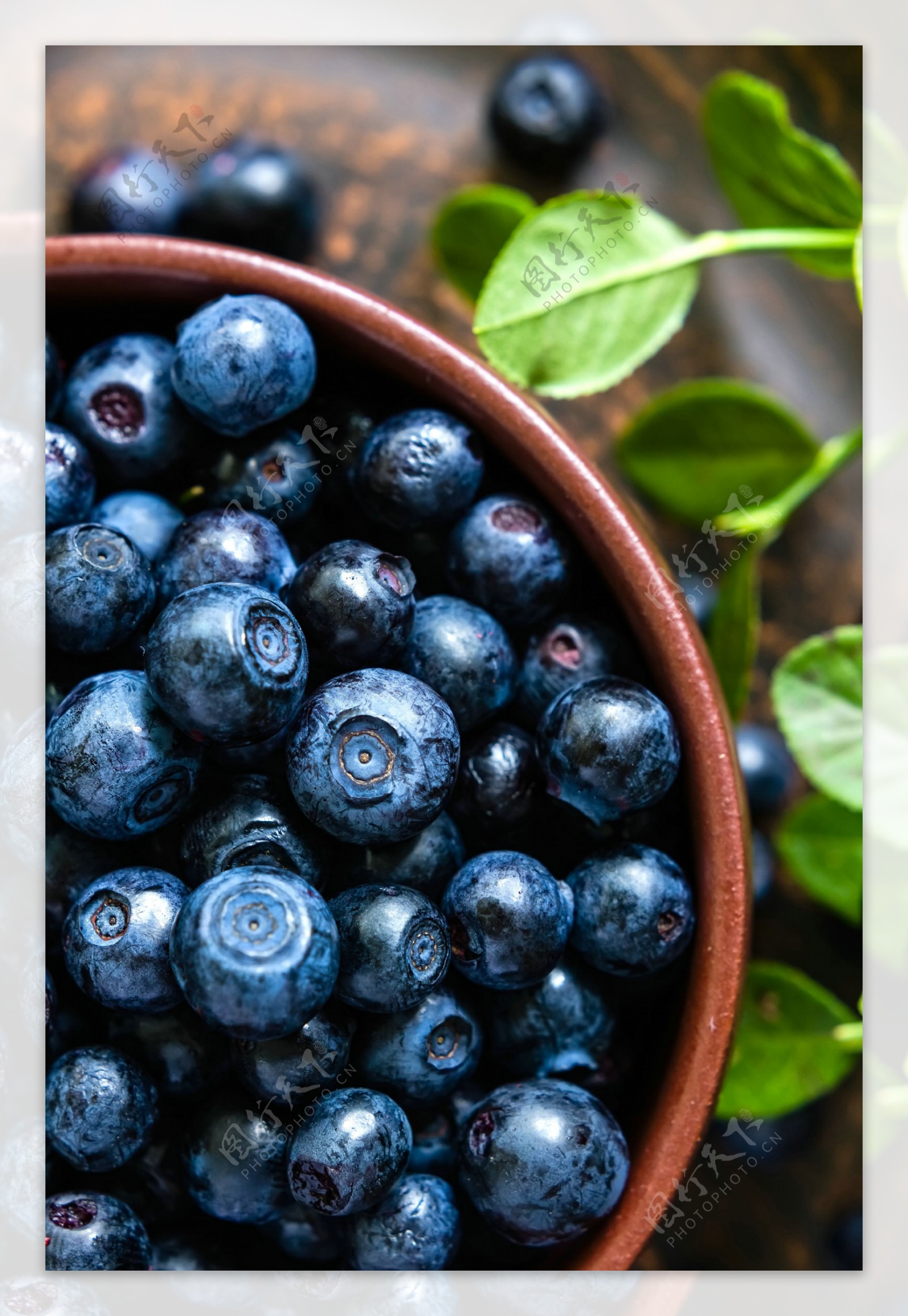 碗里的新鲜蓝莓