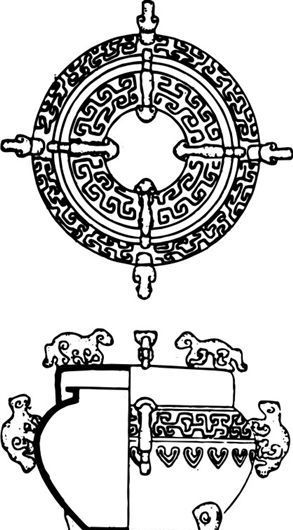 春秋战国时期版画装饰画矢量AI格式0301