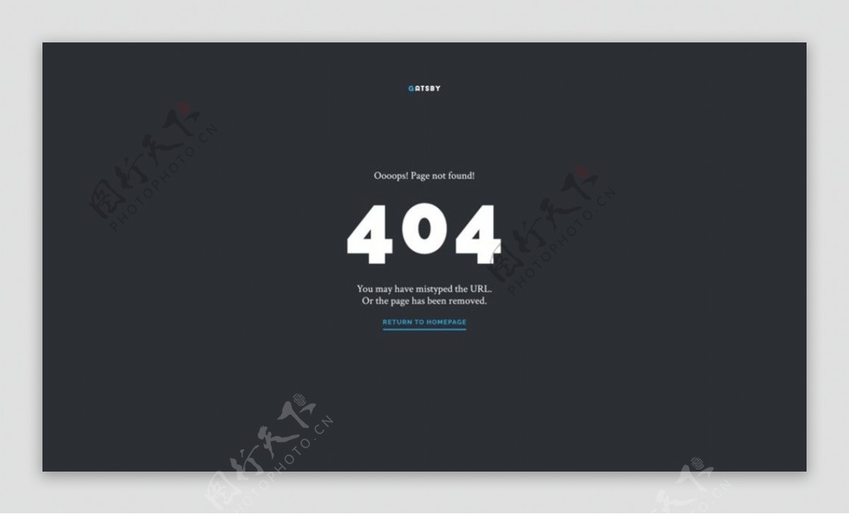 404错误页面UI素材