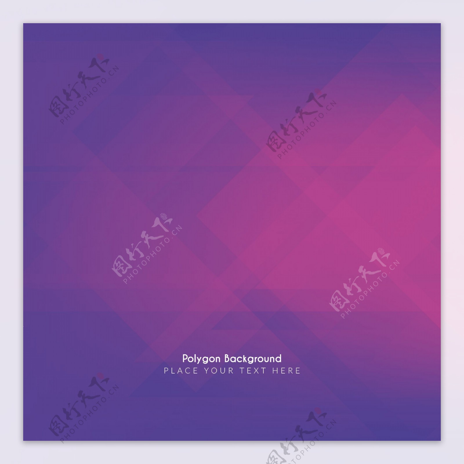 蓝色和紫色的多边形形状背景