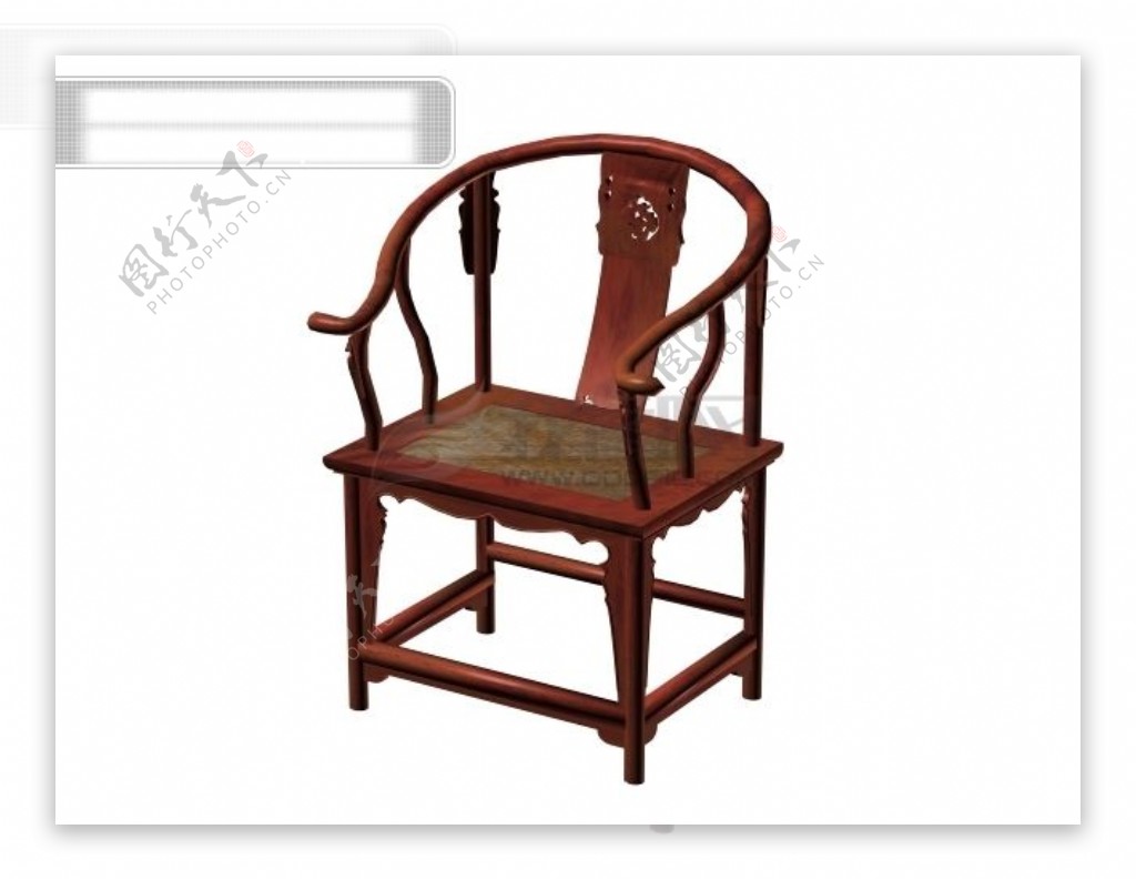 3d简约古典木椅
