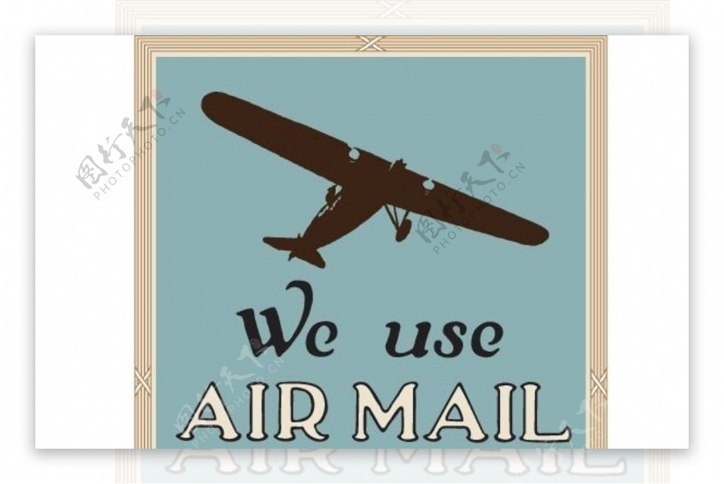 nixvex我们用航空邮件免费矢量